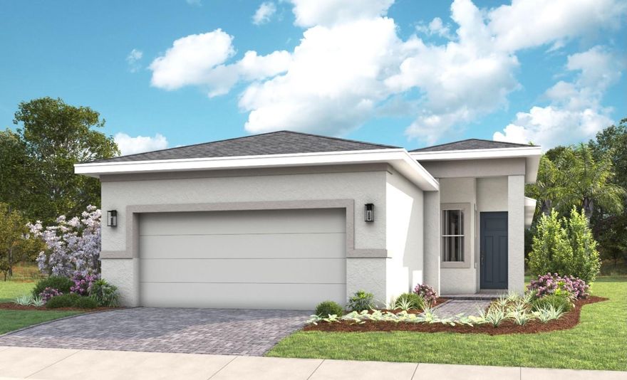 Pre-Construction. To be built. Cresswind at Hammock Oaks, a new active 55+ community by Kolter Homes, is situated in Lady Lake, FL, famously known as the “home of lakes and sunshine.” Located near The Villages the community is only minutes from Leesburg and convenient to Orlando. This gated community in Central Florida features Cresswind's national award-winning "Set Yourself FREE" lifestyle program based on the cornerstones of Fitness, Relationships, Education and Entertainment. The resident-only clubhouse with a state-of-the-art fitness center and offers 55+ neighbors a place to gather and participate in social activities facilitated by a full-time Lifestyle Director. Outdoor amenities will include pickleball & tennis courts, walking trails, resort-style pool and spa, pool, event and entertainment areas. 

This stunning Claire floorplan features three bedrooms, two full bathrooms, and a generous flex space that can be a study, or dedicated dining room. The open-concept kitchen is a showstopper, complete with ample cabinet storage and a convenient island. The expansive Great Room is enhanced by a floor outlet for added flexibility and a 12’ x 8’ sliding glass door that fills the space with natural light while connecting seamlessly to the outdoor living area. A gas drop with additional opening offers future options for an outdoor fireplace or gas appliance. The Owner’s Suite is a veritable retreat, featuring laminate wood plank flooring and a spa-inspired bath with a frameless glass shower enclosure, tile to the ceiling, and upgraded plumbing fixtures. Secondary bedrooms are generously sized, and both bathrooms reflect a designer touch with elevated finishes. Laminate wood plank flooring continues through the main living areas and flex, and washable flat interior paint adds a modern, low-maintenance finish throughout. This home has the space for the whole family or generous living for empty-nesters.  DISCLAIMER: Prices, financing, promotion, and offers subject to change without notice. Offers valid on new sales only. See Community Home Guides for details. Promotions cannot be combined with any other offer. All uploaded photos are stock photos of this floor plan. Actual home may differ from photos.