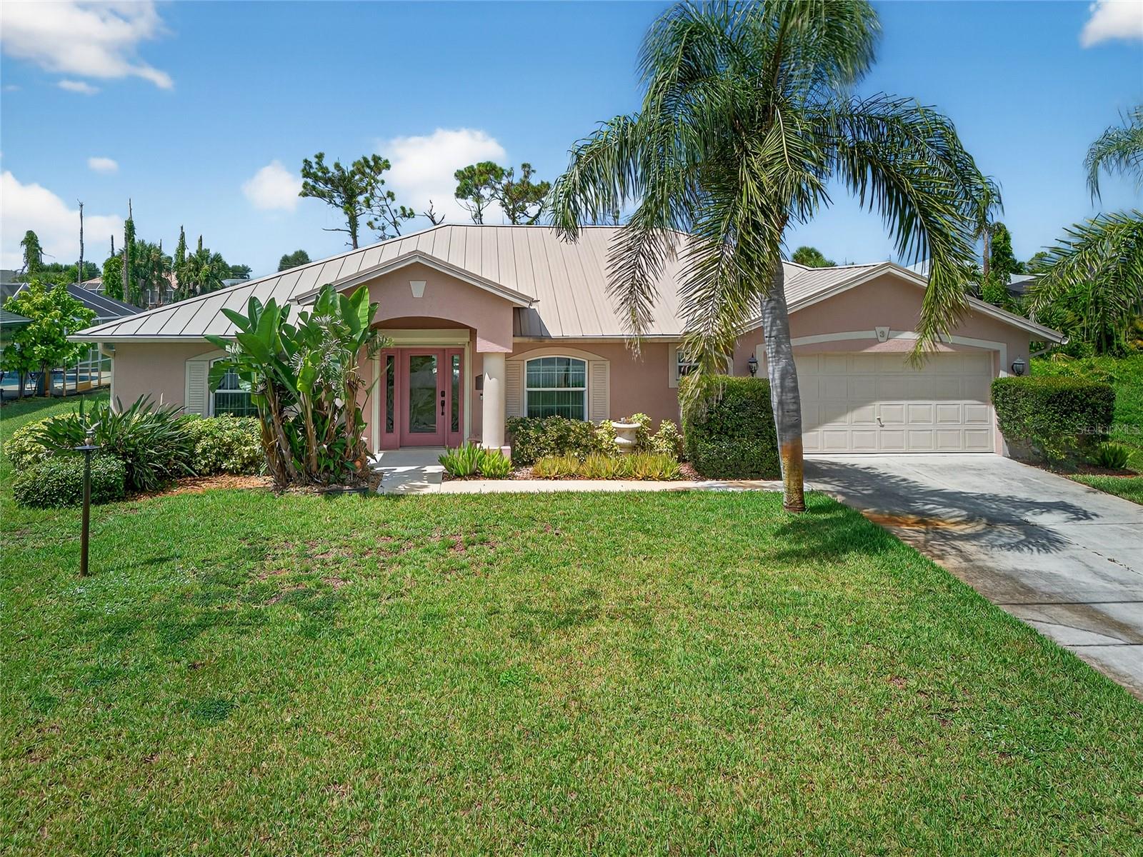 MOVE-IN-READY 3 BEDROOM, 2 BATH, 2-CAR GARAGE POOL HOME LOCATED IN HIGHLY SOUGHT AFTER PINEHURST COMMUNITY IN THE HEART OF ROTONDA WEST! New metal standing seam roof, PGT windows and sliders, electric shutter on front door and whole house alarm system provides storm protection and peace of mind. Step inside to an open floor plan featuring cathedral ceiling, formal dining and living rooms plus eat-in kitchen highlighting granite counters, large island with breakfast bar, and a seamless flow into the family room with slider to lanai and pool.
Split bedroom plan provides privacy for all offering primary suite with access to pool and private bath with soaking tub and walk-in shower. Separate hallway leads to two additional bedrooms and separate full bath ensuring comfort for family and guests.
Outdoor entertaining area features covered lanai, screened heated saltwater pool, outdoor patio area for grilling and southwestern exposure to enjoy gorgeous SWFL sunsets.
Nicely landscaped exterior and private backyard with mature trees leads to the 2nd tee of Rotonda Golf and Country Club.
Rotonda West is a quiet community with friendly neighbors, and this home won't last long! You'll find world-class fishing at Boca Grande, numerous golf courses close by, sandy beaches, beautiful parks, boating and a wide variety of dining and shopping! Don't miss this opportunity! Schedule your private showing today!