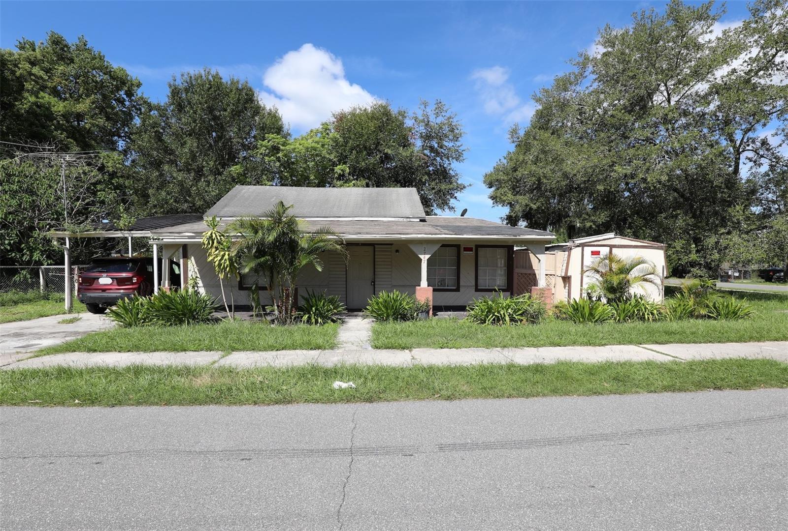 Investor Special! Fix & Flip or Rental Opportunity! Unlock the potential in this 3-bedroom, 2-bath home on a spacious corner lot in Lakeland. With a carport, oversized 11' x 30' detached shed, and no HOA or CDD, this property offers flexibility and value. Conveniently located between Tampa and Orlando, this home is close to major highways, shopping, and dining, making it attractive for future buyers or tenants. With the right updates, this property could shine as a profitable flip or a long-term rental investment. Cash or renovation loan only.