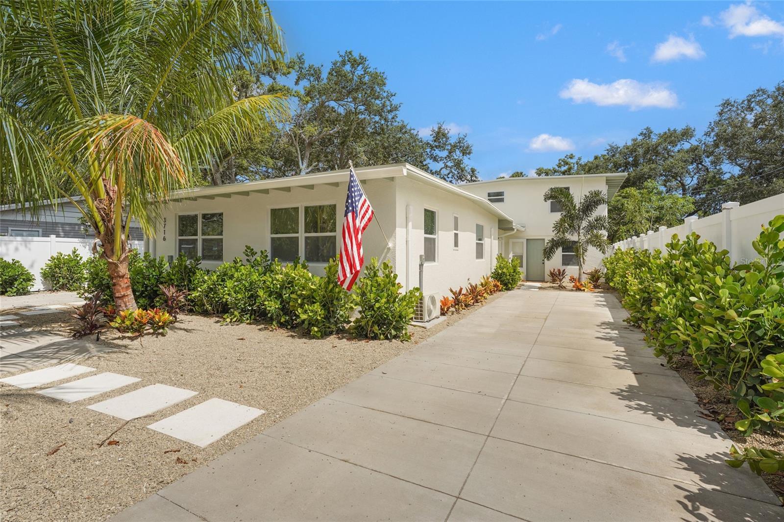 Turnkey Triplex Oasis – Fully Renovated & Income-Ready, Just 9 Miles from Anna Maria Island!
Welcome to this fully updated future income-generating triplex, nestled in a prime location just outside city limits—offering no HOA, no deed restrictions, no rental limitations, and the peace of mind of being outside the flood zone. Whether you're seeking a smart investment property or a multi-generational living solution, this one has it all.
Set on a beautifully landscaped lot with irrigation and privacy fencing, the property features a heated above-ground pool and spa, creating the perfect backyard retreat. Every inch has been thoughtfully renovated with brand-new plumbing, electrical, roof, windows, interior and exterior paint, and new water heaters throughout. The property offers a total of 2,200+ square feet of living space across three fully independent units, each with its own private entry, full kitchen, and access to the backyard and pool area.
The main house, located at the front of the property, is a spacious 3-bedroom, 2-bathroom residence featuring wood beam ceilings, canned lighting, designer tile work, and an open, inviting layout. The second unit, located on the west side of the property, is a 1-bedroom, 1-bathroom with a full kitchen and living area, accessed through its own separate entry. The third unit, also with a private entrance, includes 1 bedroom, 1 bathroom, a full kitchen, dining, and living space, and direct walkout access to the backyard and pool.
All three kitchens have been upgraded with quartz countertops, soft-close cabinetry, and sleek stainless steel appliances, offering both style and function. Offered fully furnished as seen in the photos, this property is truly move-in or rent-ready.
Located just 9 miles to Anna Maria Island and only minutes to downtown Bradenton, the Riverwalk, Robinson Preserve, and De Soto National Memorial Park, and 9 miles to SRQ Airport- this is an exceptional opportunity to own a beautifully updated, versatile property in one of Florida’s most desirable coastal corridors. Virtual through link attached. Schedule your private showing today!