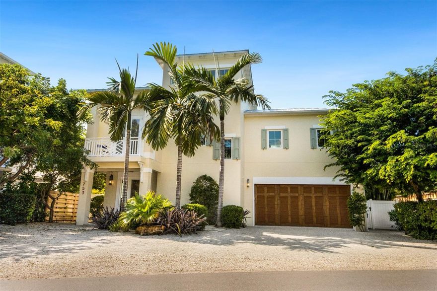 Paradise awaits in this lovely 5 bedroom, 3-and-a-half-bathroom home in the heart of Anna Maria Island.  This property could be perfect as your permanent home or to use as a vacation rental.  It can be rented for up to 12 occupants at a time.  The house is steps away from the captivating tropical waters, The Rod & Reel pier and the white sandy beaches of the Gulf of Mexico.  The bustling shops and exquisite restaurants of Pine Avenue are just a short walk as well. Once you enter this home, you will fall in love with its elegant splendor.  Each room has an abundance of natural light entering from the grand windows and patio doors.  It is tastefully decorated with luxury finishes throughout.  This home contains a gourmet kitchen that is well-equipped with high end appliances, indoor and outdoor dining areas including counter seating in the kitchen.  There are two spacious but comfortable living rooms, and the convenience of an elevator that services all levels.  A powder room is located off the main living area, and beautiful outdoor decks are located just off the kitchen and main living area.  The large ensuite master bedroom is absolutely stunning with a set of French sliding doors leading to a balcony for enjoying the warm sunshine and tropical breezes.  Two of the bedrooms are connected by a “jack and jill” bathroom, and there is a cute bunkroom that children of all ages will enjoy.  The expansive lanai contains a large swimming pool with hot tub, pool table, outdoor shower, 70” TV and bar seating for 10 to enjoy outdoor meals or just relaxing in what feels like your own private resort.  This home is being sold furnished with a list of exclusions provided by the seller.  You don’t want to miss out on this one-of-a-kind elegant gem!  Please call us to schedule your private showing today.