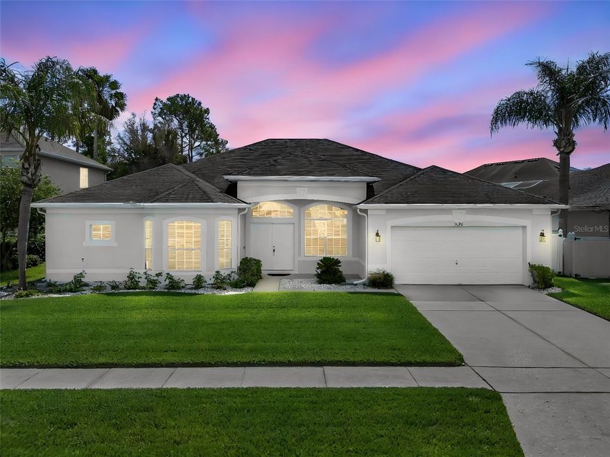 MOVE-IN READY POOL HOME in the established Hawks Nest community of Kissimmee! Situated on an oversized 0.27-ACRE LOT with nearly 2,800 square feet of living space, this well-maintained 4-bedroom, 3-bath residence offers soaring ceilings, a desirable split-bedroom layout, and spacious indoor-outdoor living designed for everyday comfort and entertaining. 

From the moment you arrive, the curb appeal stands out with manicured landscaping, mature palm trees, a side-entry style feel, wide driveway, and elegant arched architectural details. Step through the double front doors into a bright, open interior filled with natural light, high ceilings, decorative niches, and warm wood-look flooring throughout the main living areas. The formal living and dining spaces create an inviting first impression and provides flexibility for entertaining, gatherings, a home office, or additional lounge space.

The spacious family room flows seamlessly to the screened lanai and PRIVATE IN-GROUND POOL through large sliding glass doors, creating the true Florida lifestyle buyers are searching for. The kitchen is centrally positioned and features abundant cabinetry, generous prep space, a breakfast bar, pantry storage, and a separate dining nook overlooking the pool area. The open-concept layout allows for easy connection between the kitchen, living spaces, and outdoor entertaining areas.

The oversized primary suite is privately tucked away and offers direct pool access, large windows, high ceilings, ample room for a sitting area, and a spacious ensuite bath complete with dual vanities, soaking tub, separate shower, and walk-in closet. Three additional bedrooms and two full bathrooms provide comfortable accommodations for family, guests, multigenerational living, fitness space, or remote work flexibility.

Step outside to enjoy the screened pool enclosure, covered lanai, and expansive fenced backyard with plenty of room to entertain, garden, play, or simply relax in privacy. 

Hawks Nest is a quiet, established community known for its larger homesites, mature trees, sidewalks, and convenient Central Florida location. Residents enjoy easy access to The Loop shopping and dining district, Publix, restaurants, medical facilities, schools, Osceola Parkway, John Young Parkway, Florida’s Turnpike, and SR-417, making commuting throughout Orlando simple and convenient. Located just minutes from Disney, Universal, SeaWorld, Orlando International Airport, Downtown Kissimmee, Lake Tohopekaliga, golf courses, and major employment hubs, this location continues to attract buyers seeking both convenience and long-term value.

Whether buyers are searching for a spacious primary residence, Florida pool home, relocation property, or investment opportunity near Orlando attractions, this home offers the combination of space, layout, lot size, location, and lifestyle that stands out in today’s market.