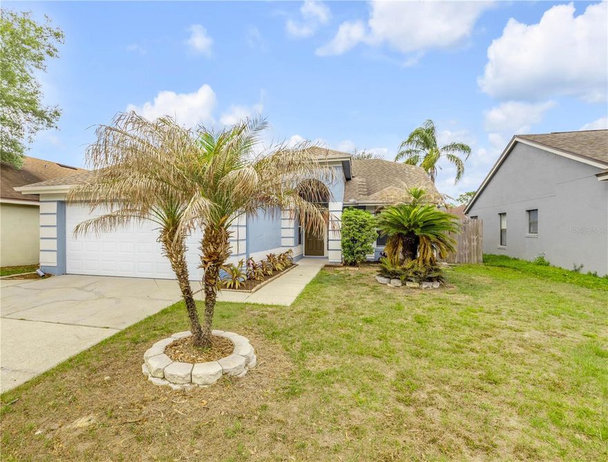 Welcome home to this beautifully updated, move-in ready POOL home in the community of Woodfield Oaks. Step inside to an open and spacious layout featuring a combined living and dining area with soaring cathedral ceilings, abundant natural light, and views of the screened-in pool and covered patio—perfect for relaxing or entertaining. The eat-in kitchen offers premium wood cabinetry, granite countertops, a stainless steel appliance package, and fresh interior paint that enhances the home’s bright, clean feel. Hardwood flooring runs throughout the main living areas and bedrooms, while the bathrooms feature recently updated laminate flooring for durability and easy maintenance.
The spacious primary suite features chair rail detailing, sliding glass doors leading to the pool and patio, a walk-in closet, and an en-suite bath with dual vanities and a tub/shower combination. Secondary bedrooms are generously sized and include custom chair rail accents, while the full hallway bathroom offers a tub/shower combination. Additional highlights include a fully fenced backyard for privacy and easy maintenance.
Conveniently located near major highways, dining, and within close proximity to an elementary school, this home offers both comfort and accessibility. Schedule your private showing today—this one won’t last! **Please allow 2 business days for a response from the seller. Seller’s preferred title company is BCHH, Inc.**