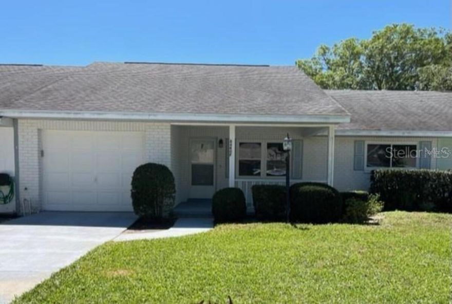 Available Immediately!  Centrally located villa across from quiet neighborhood park. Popular Newport plan offers large living room and dining room space plus family room area adjacent to kitchen with snack bar. Glassed in lanai. Large master with spacious walk in closet and step in shower.  Roomy guest suite. Garage has sealed finish on floor.  Well located to all amenities OTOW has to offer. Close to the recreation center and the Arbor fitness center, swimming pools, miniature golf, Tortoise and Hare private course, the Pub restaurant, RC planes and cars, several pickleball courts, tennis, baseball and bocce. Also close to Publix shopping, doctors, dentists and several shopping centers. 24 hour guarded gates. 

Available Nov 1. Tenant must pass background check and HOA interview.