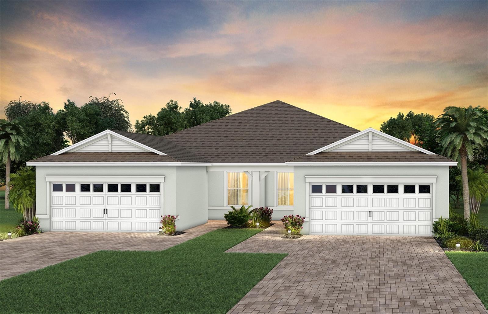 Del Webb at Viera is a luxurious guard-gated 55+ active adult community offering new construction single-family homes on a network of sparkling ponds featuring water view homesites throughout, an unrivaled location on the Space Coast, a planned breathtaking ten-acre waterfront amenity center and an established Town Center. Del Webb at Viera will offer an abundance of resort-style amenities with social events and activities centered in the stunning 30,000-square foot clubhouse, planned by a full-time Lifestyle Director. With a zero-entry pool with sun shelf, lap lanes and a heated spa you'll be relaxing like a pro. Staying fit and grounded will be easy with sports courts, croquet lawn, fitness center, movement studio, community garden and walking/biking trails. Make new friends at one of the dog parks, join a resident club, take a painting class at one of the many art studios, attend a concert or show at the event lawn, grab a bite at the on-site tavern & grille, or chat at the fire pits or Hammock Grove. Del Webb at Viera is also a golf-cart friendly community. Association membership includes all-inclusive landscaping, bulk cable/internet and Gold golf membership with Duran Golf Club. Located just 2 miles from I-95 and close to golfing, boating, beaches and outdoor recreation, this location in a Top 15 Master Planned community can't be beaten! Visit today to learn more and see for yourself why Del Webb at Viera is the absolute best place to call home!
The stunning Ellenwood Villa by Del Webb blends luxury and convenience, featuring 2 bedrooms, an enclosed flex room, and 2 bathrooms in a thoughtfully designed layout that maximizes both comfort and style. The open-concept kitchen, café, and gathering room are filled with natural light, creating an inviting and spacious atmosphere. Tall ceilings, a glass insert at the front door, abundant windows, and a sliding glass door that opens to the covered lanai seamlessly extend the living space, making it perfect for effortless indoor-outdoor living. The kitchen features stainless steel Whirlpool appliances (including the refrigerator), 42” soft-close cabinetry, Quartz countertops, a decorative tile backsplash, an upgraded faucet, and a stainless-steel single-bowl sink. Whether you're preparing a gourmet meal or entertaining guests, this kitchen has everything you need. Tucked at the rear of the home for maximum privacy, the owner’s suite offers a luxurious retreat. The spa-like en suite bathroom features a frameless glass-enclosed shower with built-in bench, an enclosed toilet, a quartz-topped dual vanity, and a linen closet—creating the perfect environment for relaxation. The secluded secondary bedroom and bathroom provide an additional layer of privacy, offering a tranquil space when you need it most. The front of the home features an enclosed flex room, offering endless possibilities as a home office, hobby room, or any other space that suits your needs. Designer-curated finishes elevate every corner of this home, including pendant pre-wire, brushed nickel hardware and plumbing fixtures, Whirlpool washer and dryer, 2” faux wood blinds, plush, stain-resistant Shaw carpet in the bedrooms, and tile throughout the main living areas. For those who appreciate modern technology, this home comes equipped with a smart thermostat, smart doorbell, additional LED downlights, digital IP camera pre-wire, and extra data ports, ensuring your home is as connected as it is beautiful.