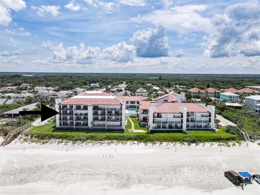 Your beach paradise awaits you.  Direct oceanfront with southeast exposure 3rd floor corner unit available in the desirable Las Brisas condominium.  This 2 bedroom 2 bathroom unit also includes a bonus room which can be used as a den or office or can be easily transformed into a 3rd bedroom.  From the moment you walk through the front door you will be captivated by the ocean views.  This remodeled unit is move in ready and comes fully furnished with Tommy Bahama furniture.  Kitchen has plenty of wood cabinetry and granite countertops, tray ceiling with shiplap finish and recessed lighting.  Enjoy lots of natural lighting and views of the ocean from the kitchen, dining room, living room and master bedroom.  Living room and master have sliders out to the balcony where you can sit out and relax after a busy day or enjoy the sunrise or the moon reflecting off the ocean in the evenings.  Sliders have screens so you can leave doors open on cooler days and enjoy the sounds of the surf.  Sliders are equipped with hurricane shutters. Plantation shutters installed on windows.  Unit comes with an assigned underground garage parking spot #533.  Brand new AC installed in July 2021. Laundry located in unit. Community features a pool, spa, clubhouse, sauna, tennis courts, beach ramp, elevators, & underground garages. Las Brisas is located close to restaurants & shops. ;LocationDescription: Condo ;Water: City