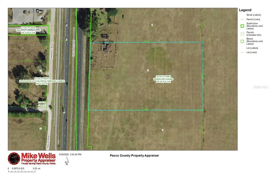 FINALLY THE CITY HAS GIVEN A THUMBS UP TO C-1 COMMERCIAL FLU with exceptions. OVER 350 FEET OF DIRECT HWY FRONTAGE ON THIS PARCEL ALONE.  4.81 acres is part of one of the largest hills in the City of Zephyrhills. This agricultural land Flood is Zone X high and dry with a C-1 Conditional Uses can be Requested, such as Commercial, Retail and Professional Office, LA has communicated with City regarding same.  Two neighboring adjoining parcels available to total 14 Acres
Neighboring parcels will become a PUD so there will be a need for C-1 uses.