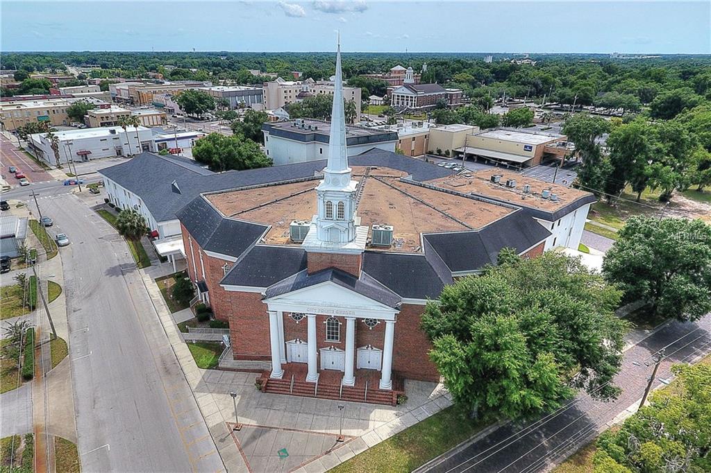 With 104,731 SF on 5 acres, these two buildings have a lot to offer! Currently a worship center and day care, the building has numerous rooms for classes, a music room, theatre room, game room, libraries, large kitchen, offices, storage rooms, play ground, elevators and more! The first floor class rooms have restrooms in the class rooms.