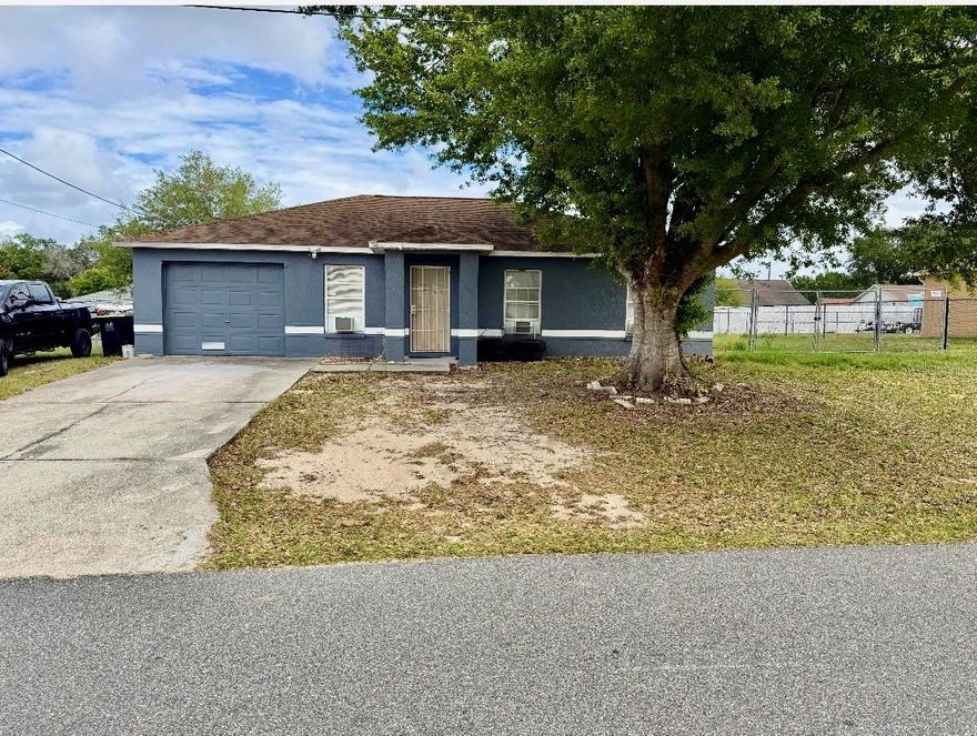 NO HOA!!!  Tucked away in Eagle Lake, 207 Lily Pad Rd feels like the kind of home where life can be enjoyed at a simpler pace. From the moment you arrive, there is a sense of comfort and ease.  A place where you can settle in, relax, and make yourself at home.  Inside, the home offers 3 bedrooms, 2 full bathrooms, and 1,155 heated square feet of well-used space designed for everyday living. The living and dining areas feel welcoming and practical.  The layout flows comfortably, making it easy to imagine quiet evenings at home, weekend meals with family, or simply enjoying your own space.  Step outside and for a better view of the huge backyard on the .21-acre lot.  The backyard is enclosed with a chain-link fence, giving you room to enjoy the outdoors with flexibility for pets, play, gardening, or gatherings. The large covered rear porch creates the perfect spot for morning coffee, unwinding after a long day, or spending time with friends and family rain or shine.  This home also offers updates that matter, including a roof replaced in 2018 and A/C approximately 2 years old per the owner. Built in 1999 and with no HOA, this property gives buyers the freedom to enjoy homeownership without added association restrictions.  Whether you are buying your first home, downsizing, or looking for an investment, 207 Lily Pad Rd offers comfort, outdoor space, and the kind of everyday livability that makes a house feel like home. Neither the TV's, Stove show in the pictures, Nor the Fridge are included in the sale.  Seller to replace the stove before closing.  Seller is MOTIVATED!