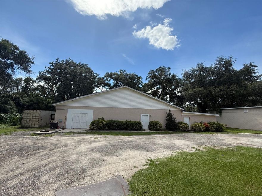 VACANT - READY FOR IMMEDIATE OCCUPANCY FOR STORAGE AND LIGHT OPERATION - 2 sides - 1200 left side + door joins to 2400 additional space. AC space - ground level.  Bathroom, office, sinks all installed. LIMITED PARKING, DIRT ROAD LIMITED ACCESS in a residential neighborhood that needs to be a minimal traffic tenant. Additional 3600 sq ft space is also available if more space is needed.  No Signs at the main road allowed. Tenant responsible for electric costs. Well Water is included.