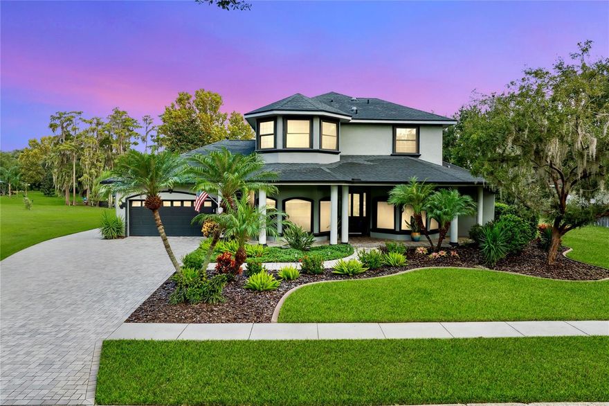 Welcome to 1523 Fishing Lake Drive in the highly desirable gated community of Lake Parker Estates, Odessa, FL. This immaculate 4,002 sq. ft. estate offers 4 large bedrooms and 4 full bathrooms, perfectly maintained inside and out, with a heated saltwater pool and spa overlooking the tranquil waters of Lake Bass with direct boat access to Lake Ann. Set on an expansive 0.73-acre homesite, this residence delivers the ultimate Florida lifestyle with over 120 acres of private lake access where you can ski, wakeboard, tube, fish, and enjoy your power boat right from your backyard. The community itself is just as inviting, featuring recently updated pickleball and tennis courts for residents to enjoy.
The home has been meticulously upgraded and maintained with thoughtful features throughout. Major updates include three new A/C units (2017), electric heat pump pool heater (2018), new upstairs and dinette windows (2018), epoxy garage flooring (2019), and a brand-new roof (2019). The driveway was enhanced with elegant pavers (2020), and a new Trex composite dock was installed in 2020 for forever-lasting waterfront enjoyment. Additional upgrades include a new pool pump (2024), new water heater (2025), and a new water softener system (2025). The irrigation system has been modernized with a web-based digital control, while convenience features such as a MyQ web-based garage door controller, a 5-camera security system, and wired ceiling speakers in the primary suite, great room, game room, and lanai elevate comfort and peace of mind.
Inside, the chef’s kitchen boasts 42-inch solid wood cabinetry, a 5-burner gas stove, double ovens, trash compactor, and a dinette with lake views. The great room opens seamlessly to the lanai, where LED café lights and surround sound create a perfect setting for entertaining. In addition, the home features a dedicated man-cave/billiard room with a full bar, making it the ultimate hangout for hosting friends, game nights, or relaxing after a day on the lake. The primary suite is a true retreat with two walk-in closets, enhanced with custom audio, and the spacious layout offers room for both relaxation and gatherings.
Perfectly located, this home is just 25 minutes to Tampa International Airport, 5 minutes to Publix, and 5 minutes to Tampa General Hospital Urgent Care. Rarely does a property of this size, location, and pristine condition become available in Lake Parker Estates—offering a lifestyle of luxury, recreation, and convenience all in one.