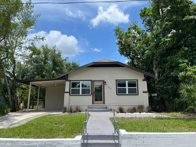 Come take a look at this beautifully remodeled bungalow in Tampa. Originally built in 1910, this home has 3 big bedrooms and 2 bathrooms, a huge yard and plenty of charm. The primary bedroom has a fantastic en suite bathroom with dual sinks and large shower. The kitchen has classic white shaker cabinets, quartz countertops, subway tile backsplash and brand new stainless steel appliances. Fresh paint, all new flooring, cohesive light fixtures and 3 phenomenal wood exterior doors make this property perfect for buyers that don't want a project. Take a look today before you're too late.