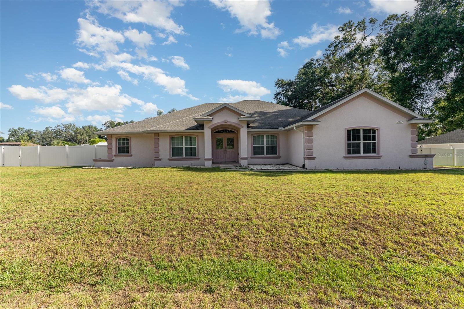 POOL HOME Handyman’s Dream with Endless Potential! Discover this spacious 4-bedroom, 3-bath, 2-car garage in the desirable Orange Blossom Hills community with NO HOA. Set on a fenced and expansive 20,473 sq ft lot, this property features an open floor plan, a newer 2019 A/C system, and two storage units in the backyard. With a touch of vision and creativity, you can transform this property into a stunning residence or a lucrative investment. Opportunities like this are rare; Schedule your private showing today!