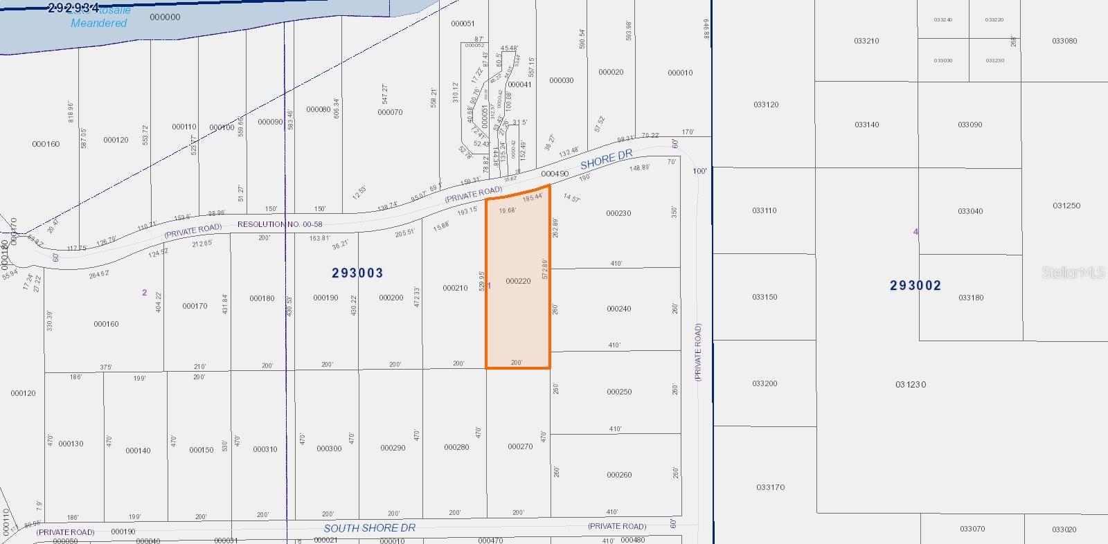 SOUTH SHORE OAKS REP - Land