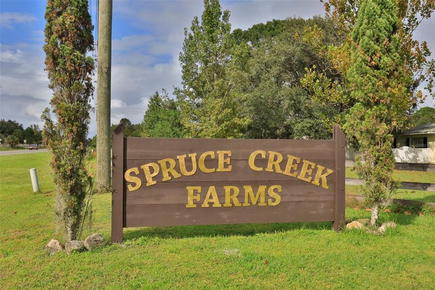 Now is your chance to own 2.2 ACRES in Spruce Creek Farms, Port Orange! One of the last remaining lots in this desirable community with No HOA! Build your dream home here! Great schools to include Cypress Creek Elementary, Creekside Middle, and Spruce Creek High! Private setting on Cul-de-sac of only 2 homes! Country living yet only 5 minutes to the Port Orange Pavilion! Minutes to I-95, Port Orange shopping, restaurants, physicians, Daytona International airport, speedway, Tanger Outlet, New Smyrna Beach and the Worlds' Most Famous Beach! Non flood zone! Arial photos to come! Please direct all building/zoning questions to the County of Volusia.; Cleared: No