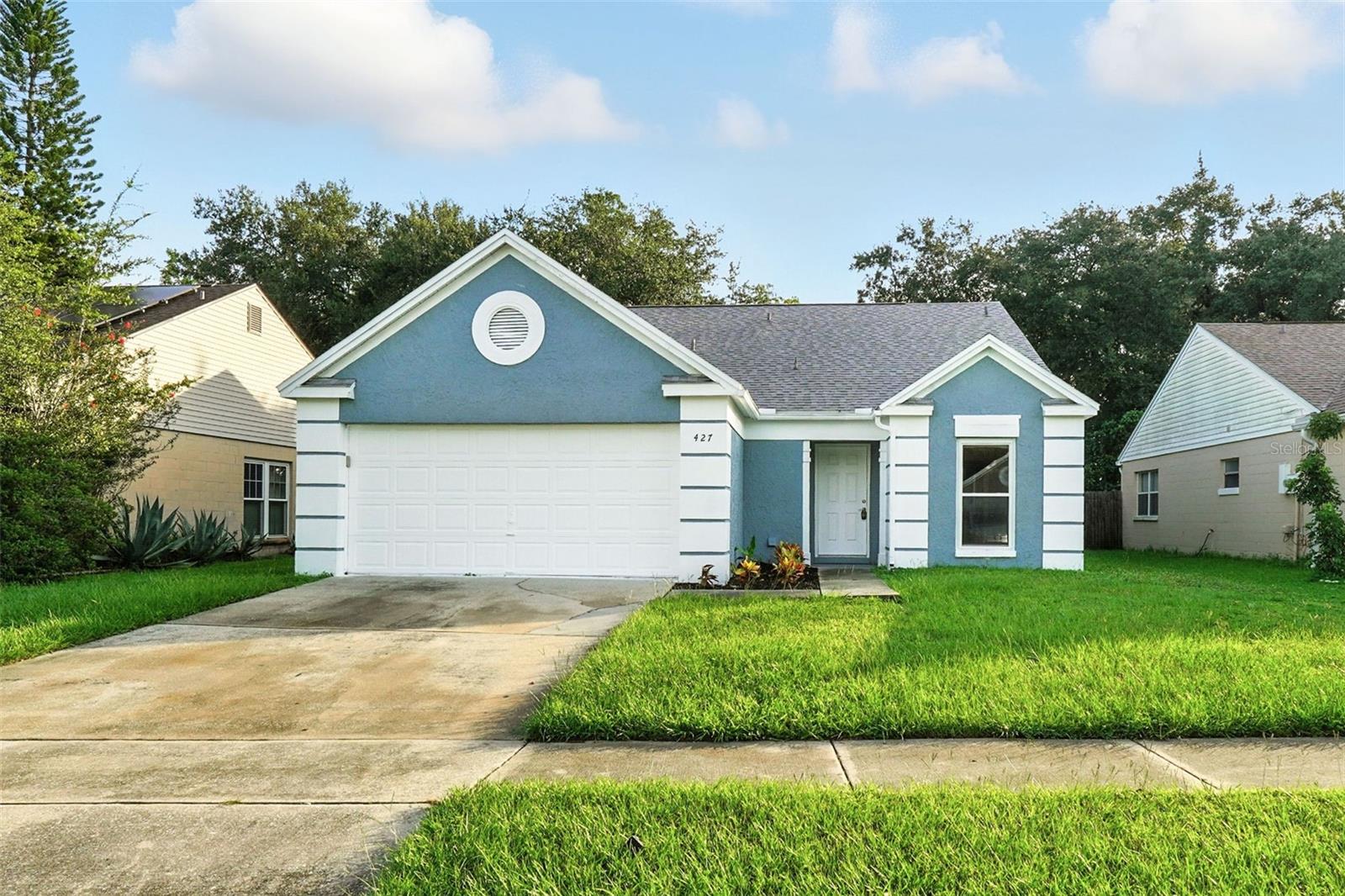 Come view this newly renovated 3 bed/2 bath home with a 2-car garage in Meadow Woods Village! Located within minutes of restaurants, shopping, and parks, with easy access to major highways, including FL-417 and the Turnpike. Inside, you'll find a spacious open floorplan filled with natural light. This home has been completely renovated from top to bottom, featuring a brand-new roof, new low-e glass double-panel windows, new water heater, new insulation, and a fresh coat of paint interior and exterior. Luxury vinyl flooring runs throughout the home; the updated kitchen features solid wood cabinets, quartz countertops, brand-new stainless steel appliances, a cozy breakfast nook, and bar seating. The master bedroom offers an updated en-suite bath and a walk-in closet. Plus, this split-floor plan home has a brand-new washer and dryer. Relax in the spacious backyard, complete with a shed – perfect for outdoor gatherings and soaking up Florida's sunshine! No HOA. Available now! $95 non-refundable application fee per applicant. Pets OK with $350 deposit ($150 refundable). Qualifications: Income 3X rent, credit score of 700 plus, and background checks. Equal Opportunity Housing.