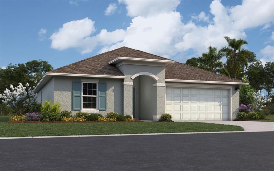One or more photo(s) has been virtually staged. Pre-Construction. To be built. The Mulberry floor plan epitomizes the charm of single-story living with its spacious and versatile layout, perfectly crafted for the modern single-family lifestyle. Spread across 1,938 square feet, this home offers ample room for comfort and functionality. Featuring four bedrooms and two bathrooms, including a luxurious master suite, residents enjoy privacy and relaxation in every corner. The open-concept design seamlessly integrates the living, dining, and kitchen areas, creating a welcoming space for gatherings and daily activities. With two garage spaces, homeowners benefit from secure parking and additional storage, enhancing the convenience of this delightful residence.