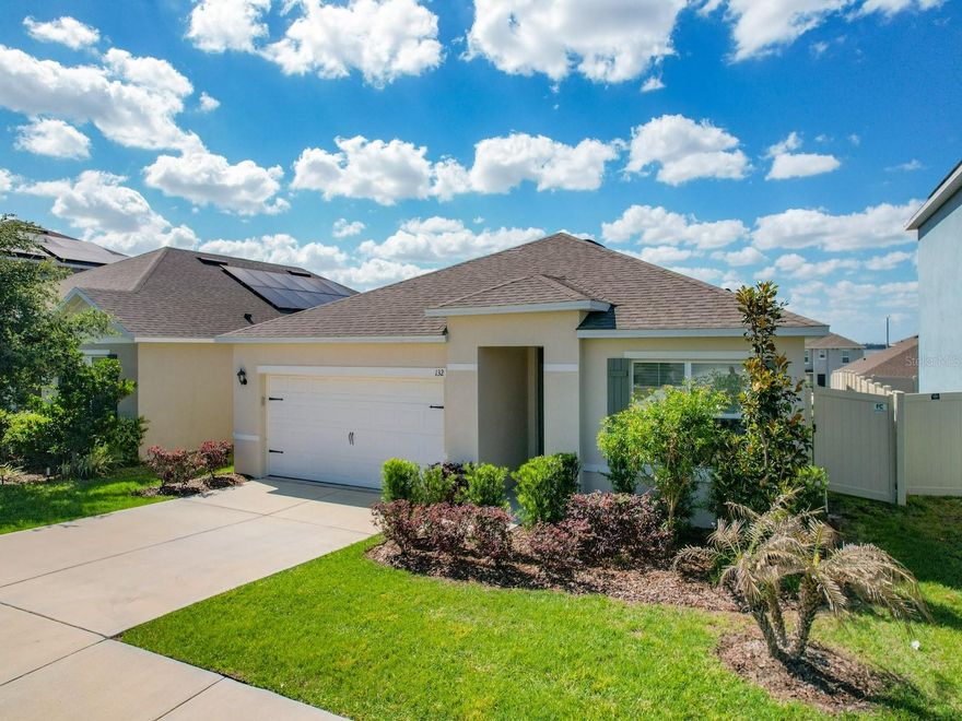 Fully Fenced. Move-in ready - no waiting! Low $143 a year HOA. Unbeatable value in Eden Hills! One of the few homes in the community with a fully fenced yard — ideal for pets, entertaining, or simply enjoying your backyard on your own terms. Inside, an open layout with ceiling fans throughout keeps things bright and comfortable year-round, with owner-upgraded vinyl flooring that’s already done for you.  Beyond your front door, Eden Hills offers a resort-style pool and cabana, walking trails, parks, two playgrounds, a pedestrian dock with lake access, and a dog park. Centrally located between Orlando and Tampa, you’re minutes from major routes, shopping, dining, and everything Central Florida. If you’ve been losing out on homes that need work, need time, or need more than you budgeted — this is the one that’s ready when you are.  Schedule your showing before it’s gone!