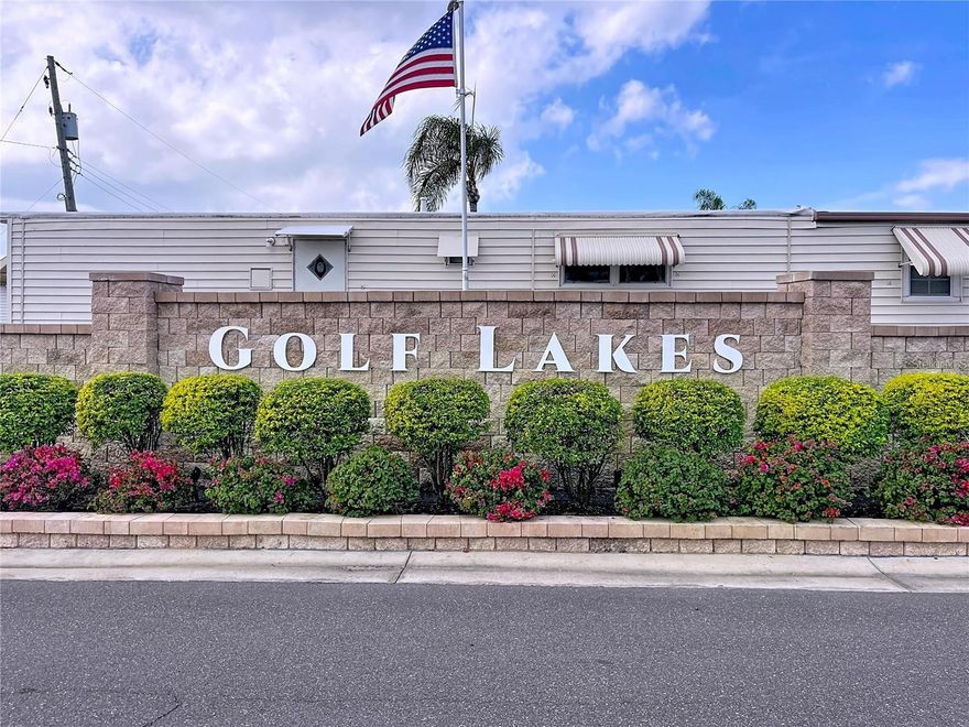 Build New in Golf Lakes - 55+ - Pet-Free Community! This vacant 60x80 cul-de-sac lot is ready for your brand-new manufactured home (up to 30'x56') with space to add a carport. All hookups are already in place. Located directly on the Golf Course in desirable Golf Lakes Community residents enjoy ownership of the entire 121-acre park through a Co-Operative governed by an elected Board of Directors. The land beneath your home is yours via a renewable 99-year proprietary lease. Enjoy resort-style amenities including golf, a heated community pool and spa, pickleball, basketball, shuffleboard and more.  Maintenance fees include cable, internet, water and sewer. Membership requires a background and credit check. Please note: Golf Lakes is a pet-free community. Don't miss this rare opportunity to build new directly on the golf course in one of Bradenton's most active and beautifully maintained 55+ communities! Just miles from the beautiful beaches of Anna Maria Island, Holmes Beach and Bradenton Beach!