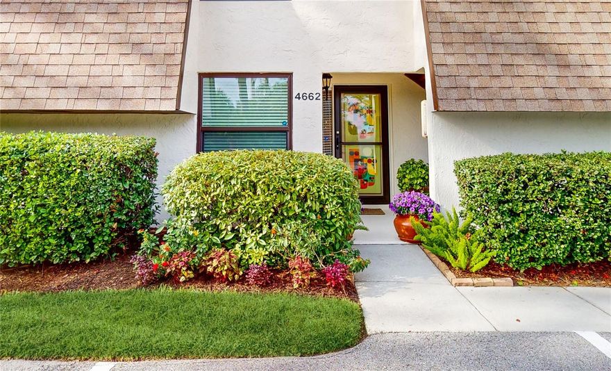 Welcome to this modern and sleek condo located on the ground floor, end unit that offers a sense of privacy and retreat. Features an open concept floor plan, that maximizes both living space for casual living and easy entertaining. With 2 bedrooms, the primary bedroom being en-suite and 2 spa-like bathrooms, you'll find custom tiled showers with frameless shower doors that add a touch of luxury.

The living space is extended outdoors with front sliders that create a wall of windows leading to the screened patio. This allows for plenty of natural light to fill the home while providing a seamless indoor-outdoor living experience.

Since 2019, significant improvements have been made to this unit. To name just a few; you'll find hurricane impact windows for added safety and peace of mind. The electrical box has been updated along with the installation of a unit surge protector. The HVAC system is only 5 years old, ensuring efficient climate control. Premium GE stainless steel appliances grace the kitchen along with a Rheem water heater and Moen garbage disposal and fixtures. For added convenience, there's an in-unit laundry area that boasts Bosch.  Be sure to note the feature sheet with the complete list of upgrades!

Situated within the Pinebrook Hollow condo community, which consists of 56 units, this property is nestled within the Meadows Country Club Community. Membership to the club is optional, offering a wide range of amenities such as golf, tennis, pickleball, a Junior Olympic pool, fitness center, dining options, and scenic walking and biking nature trails.

Conveniently located just minutes away from downtown Sarasota, UTC, and I-75, this condo provides easy access to shopping, dining, entertainment, and major transportation routes.

Don't miss out on the opportunity to own this beautiful condo that combines modern living with access to fantastic amenities in a prime location. Contact us today for more information or to schedule a viewing.