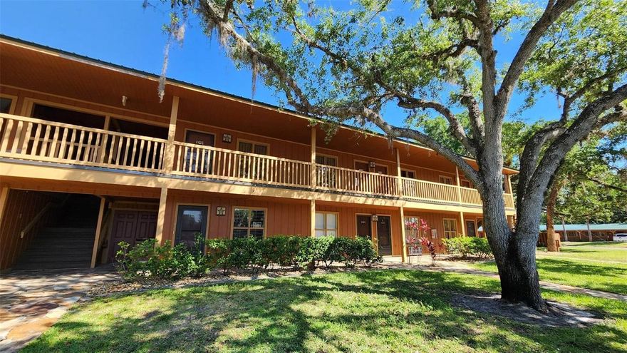 This 1st floor (GROUND floor) unit is being sold fully furnished and offers a beautiful sectional couch, TV, dining table and murphy bed that offers the perfect sleeping and storage space and then folds up and offers ample living space during the day!  The enclosed FL room offers additional seating/sleeping space, a desk and a washer and dryer!  There is a full size bath with tub/shower combo and plenty of storage!  The kitchen is full size and fully stocked and has a full size refrigerator.  All linens, flatware, applicates and décor convey with this unit.  There is a also a private outdoor patio for enjoying the outside grilling and relaxing!  The perfect vacation home, rental or full time living! 
All expenses and utilities are included in one low HOA fee of $1400 per Quarter and includes all utilities!  Water, sewer, electric, cable, internet, management, security, insurance, maintenance and reserves . Owner only pays property taxes! Interior and Exterior maintenance is done by Westgate Association. Owner responsible for appliances.
GREAT LOCATION! This unit is located in a quiet area near the Tennis courts and walking distance to all amenities. Westgate's River Ranch on Kissimmee River is a perfect retreat for the weekends, holidays and winter! Enjoy a LIVE Rodeo every Saturday night, horseback riding, hayrides, a Western store, petting zoo, restaurants, public boat ramp, boating, tennis, basketball, skeet shooting, swimming and more.