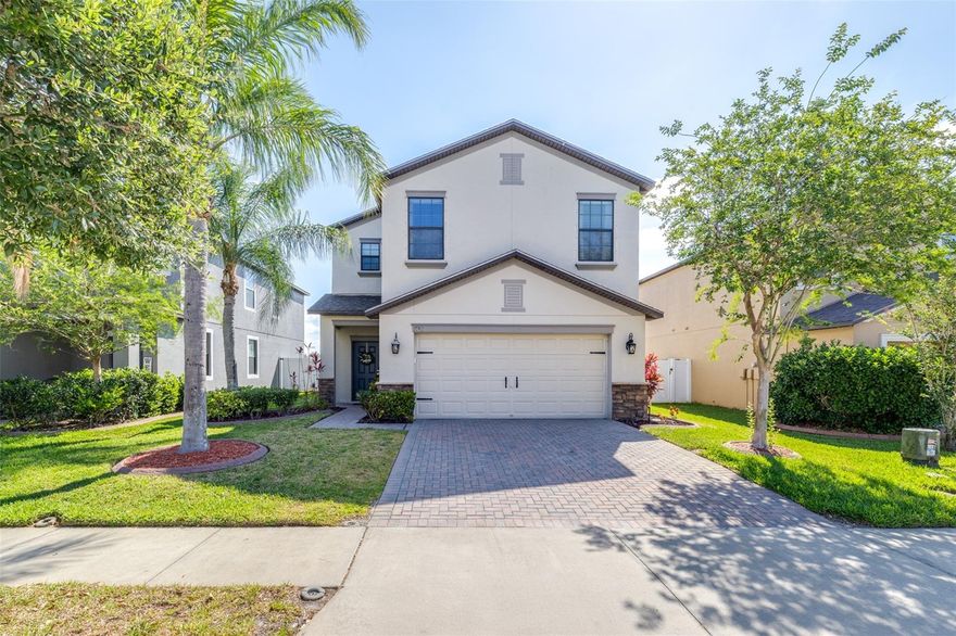 Gated. Updated. Move-in ready. And priced where buyers are actually winning. Located in Trinity Preserve, this 3-bedroom + loft home delivers the feel of a higher-end property without the price tag. From the moment you walk in, you’ll notice the difference with new first-floor vinyl flooring, smart lighting, and a clean, modern finish throughout. The kitchen hits exactly what today’s buyers want: 42-inch cabinetry, solid surface countertops, stainless steel appliances, and a seamless flow into the main living space built for entertaining. Upstairs, the loft gives you flexibility of a home office, media room, second living space, you decide. The primary suite is oversized and well-appointed with dual sinks, a soaking tub, and a separate walk-in shower. Step outside to a large screened lanai with peaceful water views and no rear distractions this is your own private spot to unwind at the end of the day. No CDD. Low HOA. No flood insurance required. Hurricane shutters included. Minutes to everything with quick access to the Veterans. Clean homes with upgrades, low carrying costs, and this kind of setting are getting harder to find under $500K. If you’ve been waiting for the right one this is it!