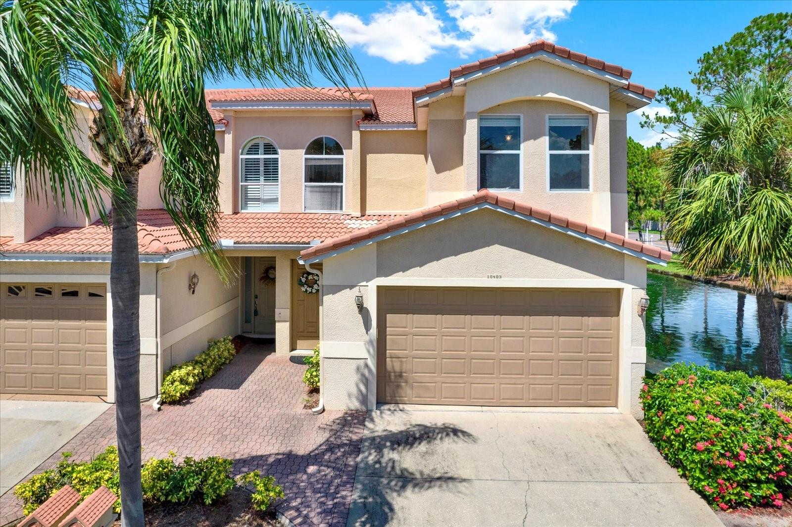 Experience all that the Greater Tampa Bay Area has to offer with this CENTRALLY LOCATED beautiful, well maintained UPDATED Condominium with a pond WATER VIEW and access to the waters of Tampa Bay! This two story three bedroom, two-and-a-half-bath condominium offers spacious living at 2,725 sq. ft. with real WOOD FLOORING throughout, HIGH CEILINGS and tons of natural light making it both elegant and inviting. FRESHLY PAINTED in a neutral palette, the interior provides a perfect canvas for your personal touch.
The water view of the pond from the large patio deck is ideal for entertaining or relaxing. The OPEN CONCEPT design seamlessly connects the living room, dining room, and UPDATED KITCHEN, which boasts stainless steel appliances, a wine fridge with built in bar area, luxurious QUARTZ COUNTERTOPS, shaker cabinets, and a convenient WALK-IN PANTRY for ample storage. This home has a WATER SOFTENER and a large LAUNDRY ROOM off the kitchen with washer & dryer a wash sink and cabinetry.
Convenience is key with a two-piece bathroom located downstairs, alongside an additional bonus sitting area open to the dining room. Ascend the beautiful wrought iron staircase to find a loft landing featuring built-in shelving and a functional desk area, perfect for work or study.
The second level split floor plan begins with an EXPANSIVE PRIMARY SUITE which features a double door entrance, high ceilings and a PRIVATE BALCONY offering TRANQUIL WATER VIEWS of the pond. The entrance to the EN SUITE BATHROOM includes a LARGE WALK-IN CLOSET and an additional closet for plenty of storage use. The large primary en suite features dual sinks, a soaking tub, a separate shower and water closet, all adorned with granite countertops. Past the landing/desk area you will find two additional bedrooms with closets containing built in shelving and a second full bathroom with dual sinks.
This end-unit condominium provides abundant natural light and privacy. It also features a barrel tile roof maintained by the association, a 2 CAR GARAGE and is situated at the end of a cul-de-sac. NO FLOODING ISSUES or damage from the storms of 2024. The community amenities include access to tennis / pickleball courts, playgrounds, and a dog park. Boating enthusiasts can inquire with the HOA/Property Management regarding boat slip rentals/ownership at the nearby docks on the community property. Enjoy peace of mind that the HOA covers the roof and exterior maintenance. The roofs have recently been pressure washed. HVAC 2016.
You'll be conveniently located just minutes away from a plethora of shopping, dining, entertainment and activity options. Enjoy easy drives to nearby Pinellas County and Tampa with Tampa International Airport just 5 miles away. Explore the vibrant lifestyle of the greater Tampa Bay area, with its stunning award-winning beaches, sporting events, entertainment venues, golf courses and theme parks. Don’t miss the opportunity to call this exceptional condo your home! **NOTE: The GOOGLE MAP ARROW of the property is located at the very end of of the street Saint Tropez Pl, end unit on the left along the pond.