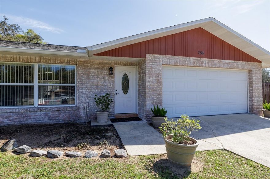 Nestled in the desirable Sweetwater Hills community, this charming home offers the perfect blend of comfort, convenience, and Florida lifestyle—without the restrictions of an HOA. Families will appreciate the top-rated schools nearby, including Sweetwater Elementary and Spruce Creek High School.
Perched high and dry on an oversized lot (no flooding concerns), the property also has plenty of space to park your motorhome, camper, or boat. The newer roof (installed June 2023) is equipped with efficient solar panels—part of a powerful 9.8 kW solar system that keeps utility costs to a minimum. No solar loan to be transferred and it will be the new owners free and clear. Energy usage reports are available for peace of mind. A brand-new hot water heater adds even more value.
Inside, an inviting open floor plan makes everyday living and entertaining effortless. The spacious kitchen with a large breakfast bar flows seamlessly into the dining and family areas, all tied together by attractive tile flooring. The split-bedroom layout ensures privacy, and the master suite includes a walk-in closet.
The heart of this home is the expansive Florida Room—perfect for hosting friends, unwinding with a book, or simply soaking up the sunshine. For added safety and convenience, the home comes with sturdy metal storm shutters.