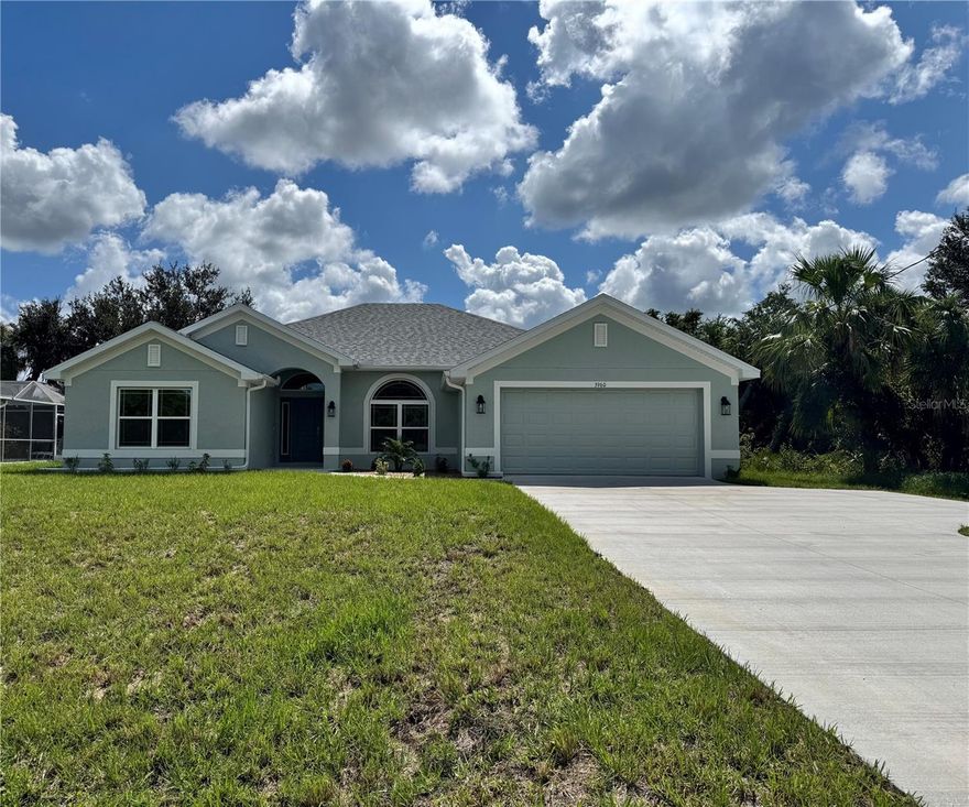 This beautiful home is located in the heart of North Port Florida, close to shopping, dining, entertainment, and everything else that SW Florida has to come and see. The home feathers 3 bedrooms and 2 baths, with a Flex Space. A split bedroom floor plan optimal for entertaining. This 2320 floorplan also offers a formal dining room that leads to a breakfast - bar kitchen with open slight lines to the family room. Fall in love with the bay window dining nook, designated mud room, and secluded master suite. Level 2 Ceramic tile floor, Stainless Steel Appliances, & a Beautiful Tile Shower in Primary Suite.