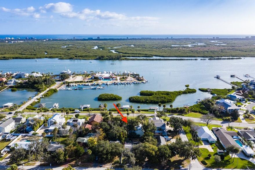 Beautiful Mediterranean style historic home situated on a large private lot with Intracoastal view and access. Large swimming pool, dock, boat lift, outdoor bar, guest casita, lush landscaping. ;Water: City