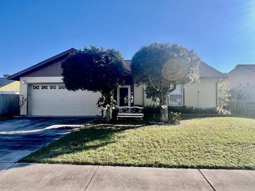 SPRINGTREE CROSSINGS!  SMALL COMMUNITY IN PRIME LOCATION IN KISSIMMEE! NEAR VALENCIA COMMUNITY COLLEGE, VINE ST/192, DOWNTOWN KISSIMMEE, AND  AMTRACK TRAIN STATION.  
Nice home situated on .18 acre lot.  3 bedrooms, 2 baths, family room has a convenient AC wall unit, ceramic tiles and laminate floors. ROOF PERMIT IN PROESS IN OSCEOLA COUNTY to install NEW ROOF, water heater 2001,  6 years old double pane windows,  7 years old refrigerator,  Storage Shed with electric connection.  A MUST SEE!.  CALL TODAY FOR MORE INFORMATION!