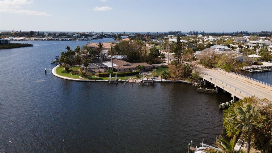 Unique opportunity to own one of the most prestigious waterfront lots on Anna Maria Island. The lot is 23,634sqft and features over 300 feet on open water with a 180 degree view of Watsons Bayou, Intracoastal Waterway and Anna Maria Sound. The lot is perfectly situated in a protected no wake zone with deep water access. It is also conveniently a 1 min drive straight to the beach. Limitless possibilities to build your island dream home.Regretfully, the home experienced serious storm damage and is being sold As-Is.