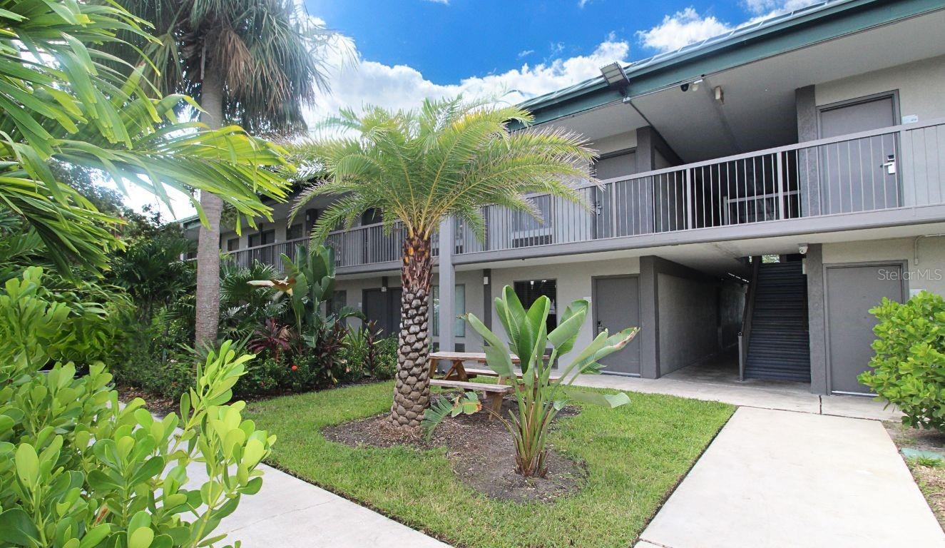 Ask about our security deposit alternative to help with the upfront move in cost! Located in the Sarasota Cay Club at the Ramada, this first floor efficiency is a fantastic deal! Fully furnished and recently updated, this unit includes stunning wood plank tile flooring throughout, fresh neutral paint, a recliner, and more! The room is nicely furnished with a queen bed, kitchenette and all the essentials! Rent includes wi-fi, sewer, trash, pest control. Sorry, no pets are permitted. You can't beat this location!
Just off Tamiami Trail on the Sarasota Bay waterfront, you will have access to all the hotel amenities, including an on-site laundry, Tarpon Bay Grill and Tiki Bar, a gym, free parking, and the beautiful pool! Ryntal Property Management has partnered with Obligo a security deposit alternative to qualified renters! Call today for more information. Submit applications to Ryntal Property Management ONLY!
Qualifications: We run a complete background check that includes credit, income verification, prior landlord and eviction history. In terms of credit, we look at the entire picture as opposed to just the credit score, but in general, we do require a score over 550.