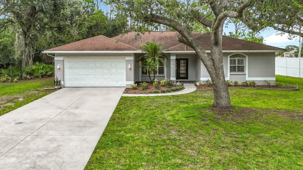 Welcome home to this beautiful, 4BR/3BA large home situated on a corner lot in the sought after Mill Creek neighborhood. This home boasts a bright kitchen with a large island that overlooks the huge family room. It features gleaming granite countertops, refaced cabinets with crown molding with extra lighting above, tile backsplash with all new stainless steel appliances. Also features a secondary living/family room area that peers into the serene backyard with a screened in saltwater pool and a covered paved lanai area. There are 4 different areas throughout the home that allows you access to the pool and lanai. Laminate flooring in all the main living areas creates a seamless flow from room to room which features carpet in the 4 bedrooms. Brand new lighting in the foyer and dining room brings warmth into the home once you enter. All rooms are very spacious and all the bathrooms have been updated with granite counters and cabinets. The Master bedroom features a Jack and Jill bathroom with his and her vanities, his and her walk in closets, a large walk in shower with 2 separate showers and a separate bathtub with a tiled backsplash. All of this is situated on a gorgeous, well maintained landscaped, almost 3/4 of an acre fenced in yard that backs up to a conservation. NO REAR NEIGHBOR!! Centrally located to banks, Medical facilities, Restaurants, Entertainment, Airport and Shopping. Easy access to I-75, UTC, Lakewood Ranch Main Street, our world famous beaches and features the areas Top Rated A schools. This home is move in ready and will not last long on the market, so act fast! The Sellers are very motivated and the home is VACANT and very easy to show.
*All buyers agents and clients must verify interior measurements*