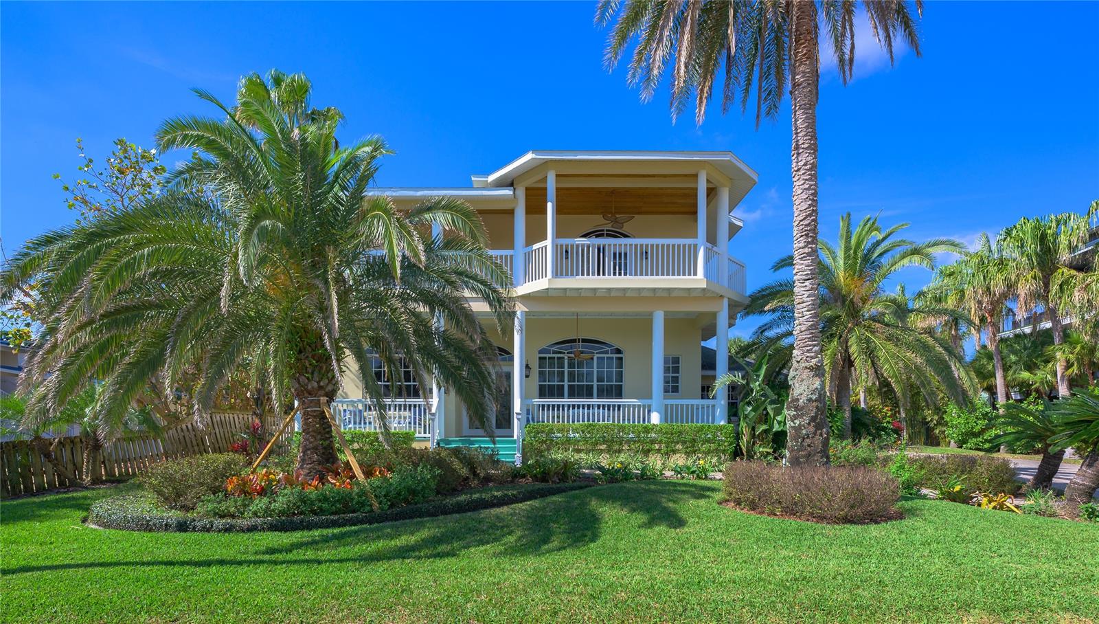 NORTH BEACH - RARE OCEAN VIEW! Key West inspired private resort home on THE quietest street on Beachside AND with deeded Minorca Condominium Amenities (Har-Tru tennis, fitness center, clubhouse, fishing pier, possible dock ownership). Tall ceilings and gorgeous natural light fill the rooms, complimented by beautiful natural maple hardwood floors. The downstairs is generously laid out with a formal living room, dining room, and gentleman's office. The kitchen, family room and breakfast table overlook the beautiful tropically landscaped backyard with 46' long pool perfect for laps, and the lush elevated spa overlooks the pool and your beautiful beachside slice of paradise. The upstairs has three perfectly appointed bedrooms - with French doors opening ocean views in the primary and secondary bedrooms, with the third bedroom overlooking the tropical backyard. Climb up the ladder on the second floor landing up to the Widows Peek to check the surf, or watch the sunrise over the magnificent Atlantic Ocean or the sunset to the west. A generous 3-car garage holds all your beachside toys. During inclement weather, the Kohler whole-house generator will keep you powered up and safe, and the owners have done an excellent job maintaining all the surfaces and house systems, and there is even an Safe Room and In-Wall Pest Control!
**The prime location of this home cannot be stressed enough - the second to last house on a dead-end street across from the Atlantic Ocean - listen to the waves and ocean breezes with NO ambient traffic noise! The QUIETEST spot on beachside, an oasis in for a backyard, Minorca amenities in your pocket, Smyrna Dunes Park just .65 miles from your doorstep, only 550" feet to the public Beach walkover at Ocean Drive, and all the action of Flagler Avenue just 1.8 miles south. This home is ready for the new owner to enjoy for next several decades, as this original owner has done!
All information deemed reliable but not guaranteed. ;Water: City