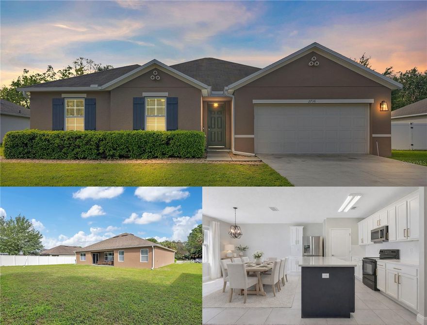 One or more photo(s) has been virtually staged. Welcome to your stunning new home in The Oaks at Summer Glen! This is a rare opportunity to own a meticulously maintained, renovated, and spacious move-in ready home just minutes from downtown Mount Dora and conveniently located off Highway 44, yet tucked away in a pristine and private neighborhood. Featuring an open split-bedroom floor plan, a huge walk-in closet in the primary bedroom, modern renovated bathrooms, and a beautiful kitchen with a large island and dining area, this home is designed for both comfort and style. The covered lanai and expansive nearly quarter-acre fenced backyard provide the perfect setting for enjoying Florida evenings with friends and family. Ideally situated in Eustis, this home offers the best of Central Florida living, just five minutes from historic downtown Eustis with its scenic lakes, walking trails, and diverse dining options, and only ten minutes from the charming downtown Mount Dora, known for its brick-paved streets, boutique shops, cozy cafes, and year-round festivals. Outdoor enthusiasts will love the nearby Trout Lake Nature Center, Hidden Waters Preserve, and Ferran Park along Lake Eustis. This is more than a home - it's a lifestyle upgrade! Schedule a private showing and fall in love with your new home today!