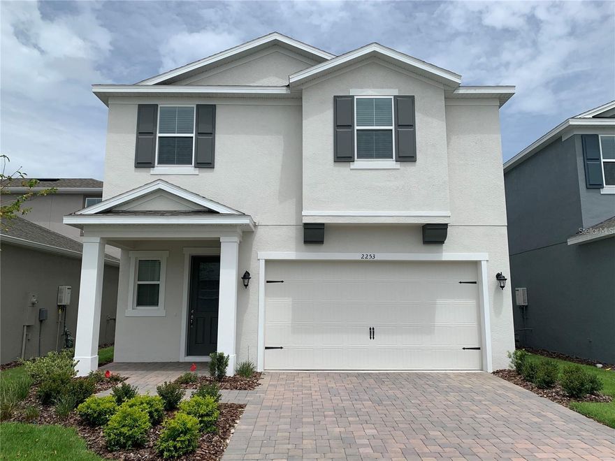 This is your opportunity to live in one of the most desirable communities in Apopka, the beautiful San Sebastian, a gated community located at the corner of Rocks Springs Rd and lester. San Sebastian Offers a relaxing community pool, cabana, tot lot, large and small dog park and Convenient access to Central florida's highways. The Corbera floor plan has a large open-concept first floor built around the beautiful gourmet kitchen, an oversized owner's suite with a walk-in closet. The upstairs centers around the spacious loft and three bedrooms. All common areas, including living room, have a modern design and feel with neutral colors. The entire home has a blinds and tile floors throughout the first floor. Contact us today for a private showing.