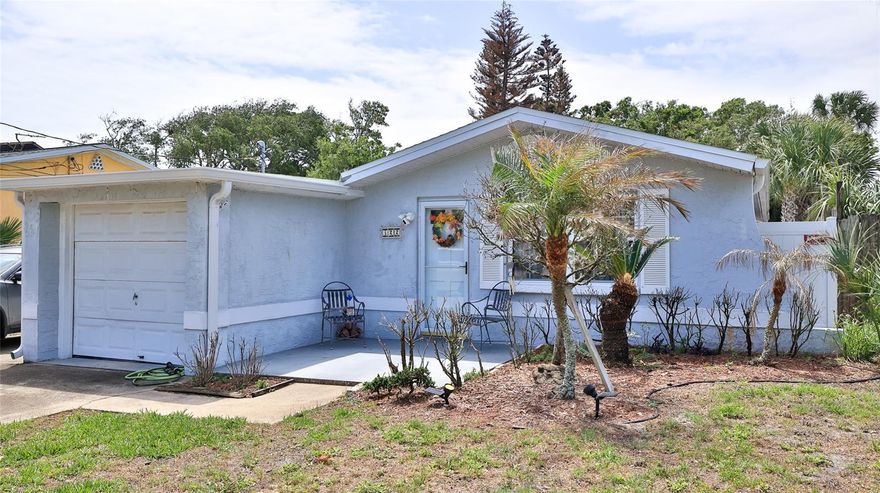 Located on the beachside of Daytona Beach in an X flood zone and NO HOA, this well-cared-for concrete block pool home offers 2 bedrooms, 2 baths, and nearly 1,700 sq ft under roof. Features include an oversized 1-car garage, spacious living areas, and a functional layout. Step outside to a large in-ground pool and vinyl-fenced backyard (2024)—perfect for relaxing or entertaining. Major updates include a 2022 roof and updated electrical panel for peace of mind. Well maintained and move-in ready, just minutes from the beach, dining, shopping, and entertainment, offering the best of beachside living and competitively priced for today’s market.