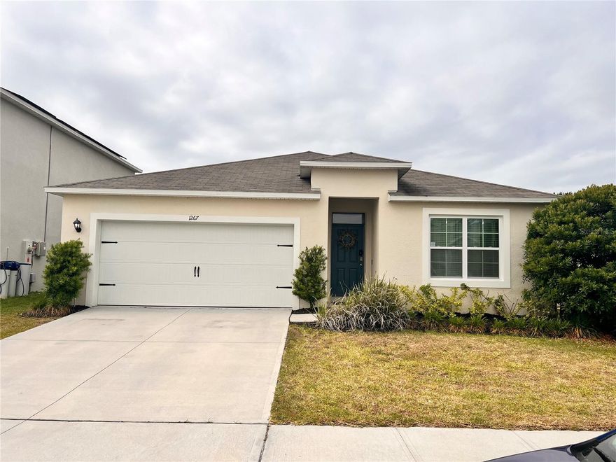 Welcome to this stunning, move-in-ready D.R. Horton Cali model located in the highly desirable Meadow Walk community in Four Corners. Built just five years ago, this modern 4-bedroom, 2-bath home features a thoughtfully designed single-story layout that blends contemporary style with everyday comfort.
Ideally situated just minutes from ChampionsGate, Disney, shopping, dining, and top-rated schools, this home offers both convenience and lifestyle. The community features a resort-style pool, and the property includes a private screened-in lanai—perfect for relaxing or entertaining while enjoying the Florida weather.
Convenient access to Highway 27 and Four Corners Boulevard adds to the appeal, along with low HOA fees and a motivated seller. This is a must-see opportunity you don’t want to miss.THIS PROPERTY IS ALSO AVAILABLE FOR RENT.