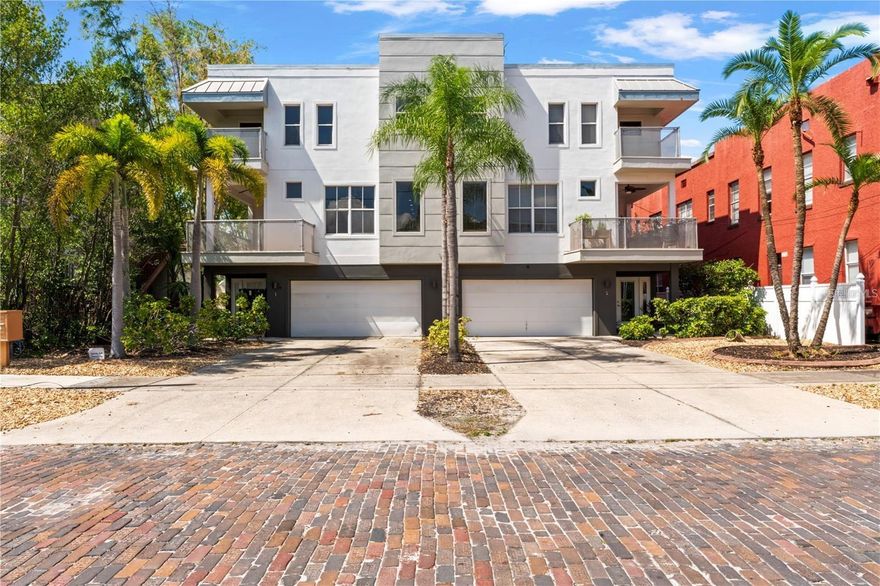 An amazing opportunity to own a cluster of Four-Townhomes in Hyde Park! Step into a rare opportunity to own all four contemporary townhomes in Tampa’s coveted Hyde Park neighborhood, offered together for one price. Each unit features 3 beds, 3.5 baths, 1,815 sqft of living space, and 2,550 sqft total area, designed with modern functionality and comfort in mind. The first floor welcomes you with a private bedroom and full en-suite bath, offering the perfect space for guests, an office, or a quiet retreat. Upstairs on the second level, the open-concept layout connects the spacious family room, dining area, and gourmet kitchen, creating an inviting setting for everyday living and entertaining. The kitchen showcases stainless steel appliances, granite countertops, cherry cabinetry, and breakfast bar seating, all accented by warm natural light and access to a balcony for outdoor dining or relaxing. On the third floor, you’ll find two generous bedrooms, each with its own en-suite full bath. The primary suite features dual vanities, a large walk-in shower, and crown molding details, while the second bedroom offers ample closet space and a private bathroom, ideal for roommates or guests. Additional highlights include balconies on the 2nd and 3rd floors, attached two-car garages, and in-unit laundry conveniently located on the upper level. Perfectly situated walking distance to University of Tampa & just minutes from downtown Tampa, Armature Works, Tampa Riverwalk, and Amalie Arena, these townhomes place you in the heart of the city’s best dining, entertainment, and cultural scene. Whether you’re an investor seeking turnkey rental income or a buyer looking to own a complete block of luxury residences, this collection of four Hyde Park townhomes represents a one-of-a-kind opportunity in Tampa’s thriving urban core.