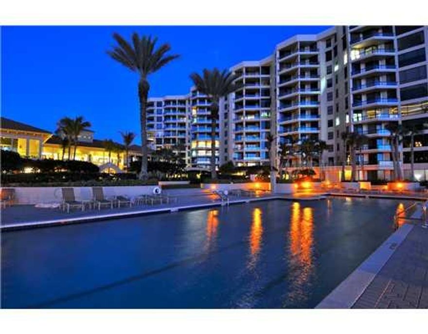 This direct Gulf front condominium offers the most outstanding view in Longboat Key's The Water Club.  The furnished Arlington floor plan has a private elevator leading to a beautifully finished 3 bedroom/4 bathroom residence. The luxurious master suite has his and her bathrooms and a spacious walk-in closet with built-ins. The living room is a showcase for the panoramic Gulf views featuring tall ceilings and floor-to-ceiling walls of glass. The expansive kitchen includes an island and breakfast nook. Thesplit bedroom floor plan gives extra privacy with two en-suite guest rooms and direct access to the Gulf front balcony from each. Three large sunlit terraces offer endless views of the sparkling waters of the Gulf and magnificent sunsets. The Water Clubamenity package is superior to any other condo on the key. Owning here gives exclusive use of a beautifully designed Clubhouse with club room and billiard table, library with fireplace, ballroom and private dining room, providing residents with additionalliving and recreational spaces. Amenities also include 4 Har-Tru tennis courts, a spa and fitness center, Olympic sized Gulf-side heated pool, 24 hour security, concierge service and magnificent grounds. Located at the south end of Longboat Key, the residence is just minutes from exclusive St. Armand's Circle, the exciting waterfront of downtown Sarasota, the many attractions, theater and other cultural amenities of the city, and only 15 minutes to the Sarasota/Bradenton International airport.
