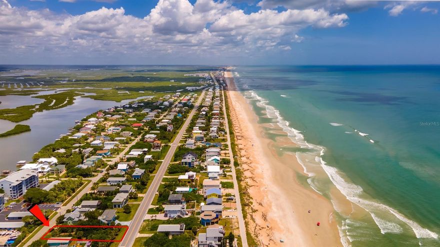 Build your oceanview home on this extraordinary Beachside parcel in great location just a few steps from the ocean and very close to riverfront pier and park.  Deep lot with frontage on 2 streets allows for extra room for your toys in addition to added design creativity and possibilities.  This listing includes 2 parcel #’s 8505-01-47-0730 and 8505-01-47-0350.   In order to build, the County will require the parcels be combined as well as a variance granted.  Please call for more information and take a look at this unique parcel today!; Cleared: Partial