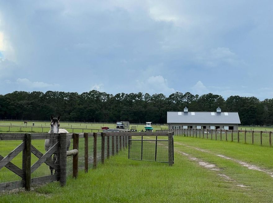 Barn for rent in Romeo, just a short 15 minute drive from the World Equestrian Center. Situated on a private 40-acre farm, the lease includes use of approximately 15 acres of pasture. The barn is equipped with 8 12X12 stalls, feed room, tack room, bathroom, 2 wash racks, an automatic fly spray system, StableComfort stall mattress system, and Nelson automatic waterers in each stall. An RV hookup is also available. There is a flat area to the left of the barn the previous tenants used as a jump field. This peaceful and well-maintained property offers a high-quality setup for boarding, training, or personal use. Please note: the full 40 acres is not included in the lease—only about 15 acres are available for use.