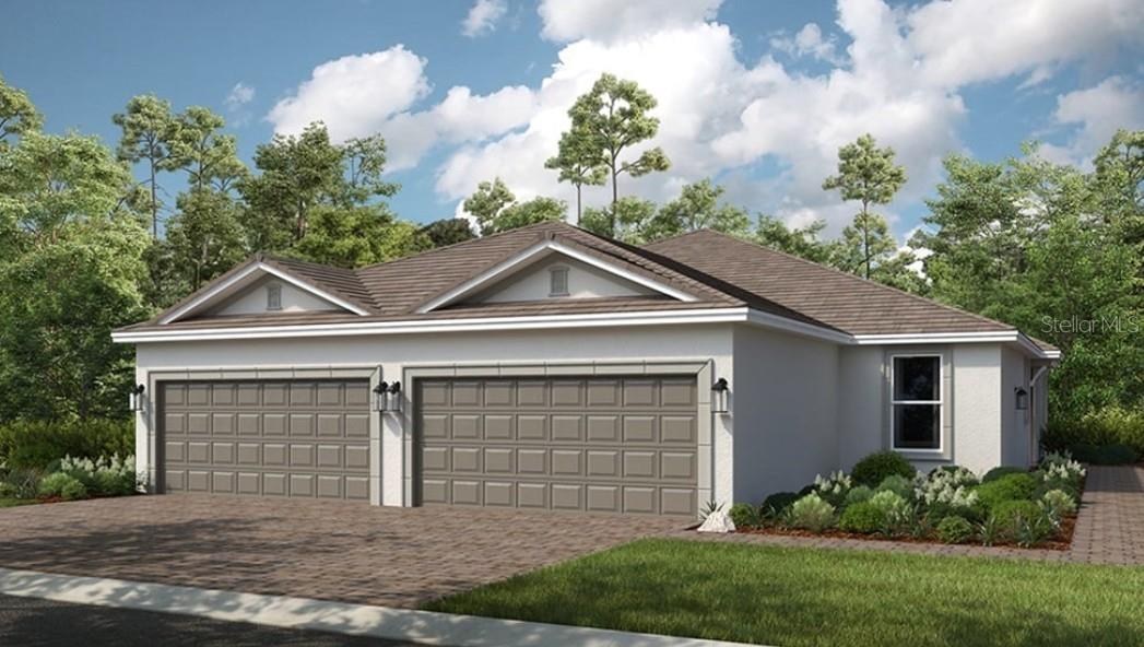 Under Construction. What's Special: Dedicated Study | Single Level Living | South Facing Patio. New Construction – November Completion! Built by Taylor Morrison, America’s Most Trusted Homebuilder. Welcome to the Ibis at 14636 Orrieto Place in Esplanade at Azario Lakewood Ranch! Enter through the side porch into a welcoming foyer that opens to the heart of the home. The great room, designer kitchen, and dining area flow together beautifully, with a screened lanai offering a perfect spot to relax and enjoy backyard views. The elegant primary suite is a peaceful retreat with a spacious walk-in closet, dual sinks, an expansive shower, and private commode. At the front, a second bedroom with its own bath and a private study provide comfort and privacy for guests. A convenient laundry room near the garage entry makes daily living easy. Additional Highlights Include: Study in place of flex, double pocket doors at study, 8' interior doors, and extended screened patio. Photos are for representative purposes only. MLS#A4666232