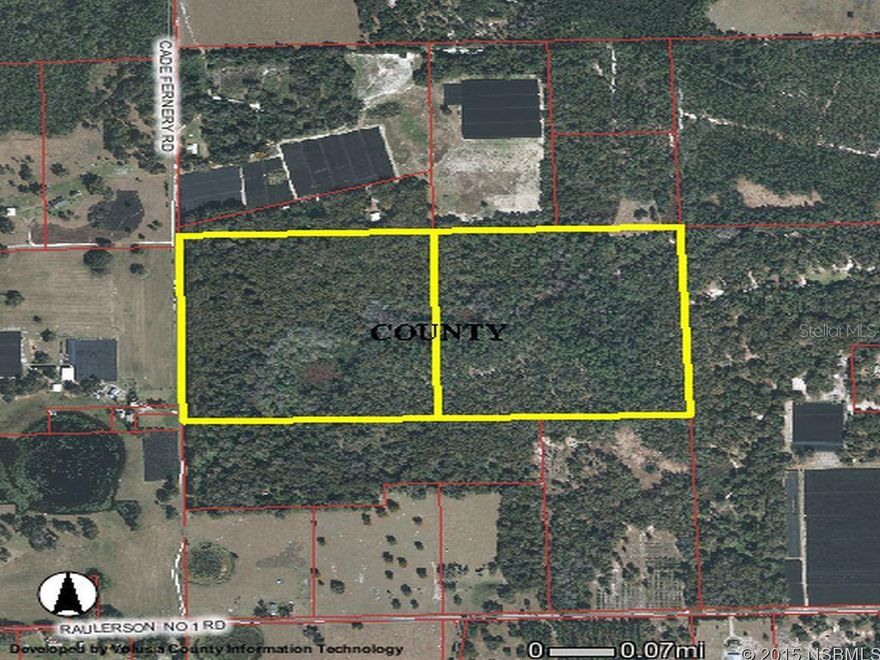 Beautiful 80.5 acre wooded site.  Property consist of two parcel numbers and includes Parcel No. 3821-00-00-0162. Owner will consider selling each 40 acre parcel separately.  Approximately 1353 feet of frontage along Cade Fernery Road. Zoning is A-1 and requires 10 acres for development.  Site corners on St. Johns River Water Management District property to the northeast.; Cleared: No