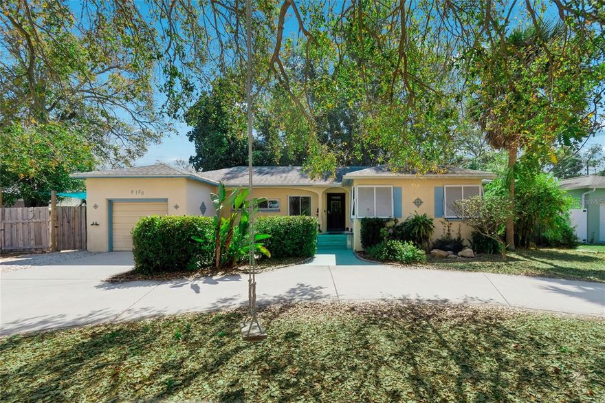 BEAUTIFUL MID-CENTURY RANCH IN LAKEWOOD ESTATES PRIME LOCATION

Step into the perfect blend of vintage Florida charm and modern convenience in this beautifully maintained mid-century ranch located in the desirable Lakewood Estates neighborhood, just minutes from the rapidly growing Skyway Marina District. Enjoy peaceful morning walks through this picturesque community and the convenience of being just one block from the prestigious St. Petersburg Country Club.

Situated on a private lot, this home features a lovely deck and a fully fenced backyard, creating the perfect outdoor space for relaxing, grilling, and entertaining friends and family. Inside, you'll find recently refinished original oak flooring that reflects the abundant natural light flowing throughout the home. A finished 294 sq. ft. lanai/bonus room adds flexible living space, perfect for a sunroom, media room, or playroom. One of the home's standout features is the attached in-law suite with a private entrance, ideal for guests, a home office, a creative studio, or a potential rental opportunity. Outdoor lovers will appreciate being just minutes from the 245-acre Boyd Hill Nature Preserve and the Lakewood Recreation Complex, offering endless opportunities for recreation and nature. Additional highlights include:

Circular driveway with plenty of parking
Custom shed for extra storage
Storm shutters and impact glass windows
Fenced yard and spacious deck for outdoor living

Lakewood Estates is quickly becoming one of St. Petersburg's most exciting renaissance neighborhoods, offering easy access to award-winning Gulf beaches, vibrant downtown St. Petersburg, USF, the Medical Center, and the restaurants, marinas, and new developments transforming the Skyway Marina District. 10 minutes to world-famous St. Pete Beach. Minutes to the Sunshine Skyway and I-275. 20 minutes to Tampa and Clearwater airports.