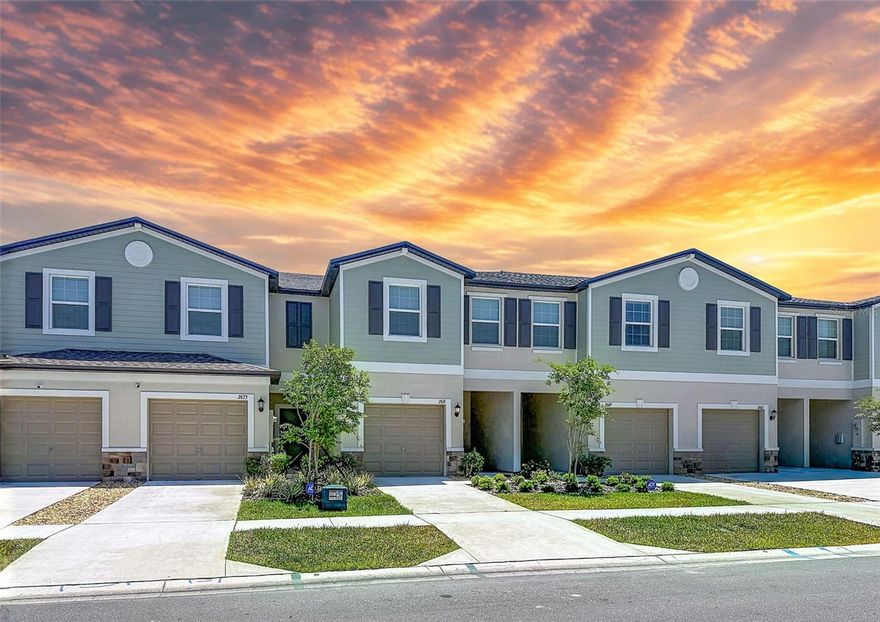 One or more photo(s) has been virtually staged. Steps from the community pool and designed for true maintenance-free living, this brand new 3 bedroom townhome is a rare opportunity. Internet, water, trash, and landscaping are all included keeping your monthly expenses simple with only electricity to manage. A private 1 car garage and guest parking right out front make everyday living effortless.

Perfectly positioned with quick access to Interstate 75 and Highway 41, commuting to Tampa, Sarasota, and surrounding areas is smooth and convenient. The location also places you just minutes from everyday essentials, including nearby shopping, grocery stores, restaurants, and services all within a short drive.