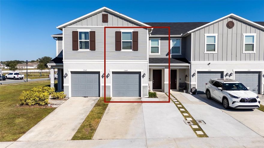 Modern 2022 Townhome with Fenced Backyard and Extended Driveway
Built in 2022, this well-maintained townhome offers 1,578 SqFt of living space with 3 bedrooms, 2 full bathrooms, and 1 half bathroom. The open-concept floor plan provides a functional layout with spacious living and dining areas, complemented by a modern kitchen with all appliances included.
The property features a one-car garage and an extended driveway accommodating up to two additional vehicles, a valuable owner-added improvement that enhances everyday convenience. The fully fenced backyard offers privacy and outdoor living space. This improvement has already been completed, approved, and permitted, providing added value to future owners.
Residents enjoy access to community amenities including a swimming pool, playground, and walking trails. Conveniently located between Clermont and Davenport, the property offers easy access to US-192, Highway 27, and I-4, with nearby shopping centers, grocery stores, restaurants, and everyday services.
The location also provides convenient access to major employment centers, including the Walmart and Amazon distribution facilities, as well as Central Florida's world-renowned theme parks and entertainment destinations.
With its modern construction, low-maintenance lifestyle, and strategic location, this property presents an excellent opportunity for both owner-occupants and investors.