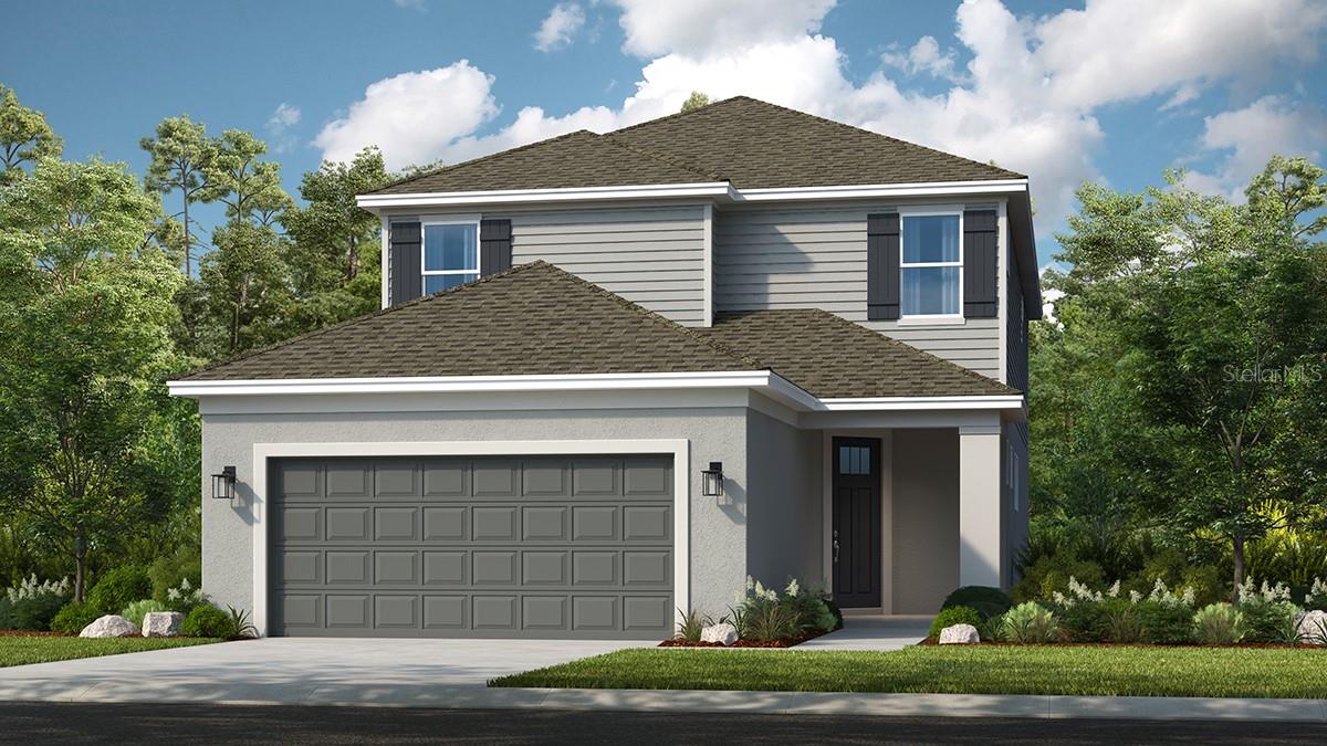 Under Construction. New Construction – September Completion! Built by Taylor Morrison, America’s Most Trusted Homebuilder. Welcome to the Anastasia at 15084 Shady Palms Lane in Palmero. The foyer extends from the front porch, leading to the laundry room and a half bathroom on the right. The kitchen features ample pantry and counter space, with the sink positioned squarely facing the open dining room and great room. The main level also includes a study with French doors. Step outside to the lanai, accessible from the great room. The primary bedroom is quietly situated at the back of the home, off the great room, and includes a spacious walk-in closet. The primary bath offers a private water closet and dual sink vanities flanking an elegant, oversized shower. Upstairs, you'll find a loft that overlooks the great room, along with three additional bedrooms. One bedroom has its own private full bath, while the other two share another full bath. Additional highlights include: Gourmet kitchen, pocket sliding glass doors, tray ceiling package and 8' interior doors. Photos are for representative purposes only. MLS#A4627184
