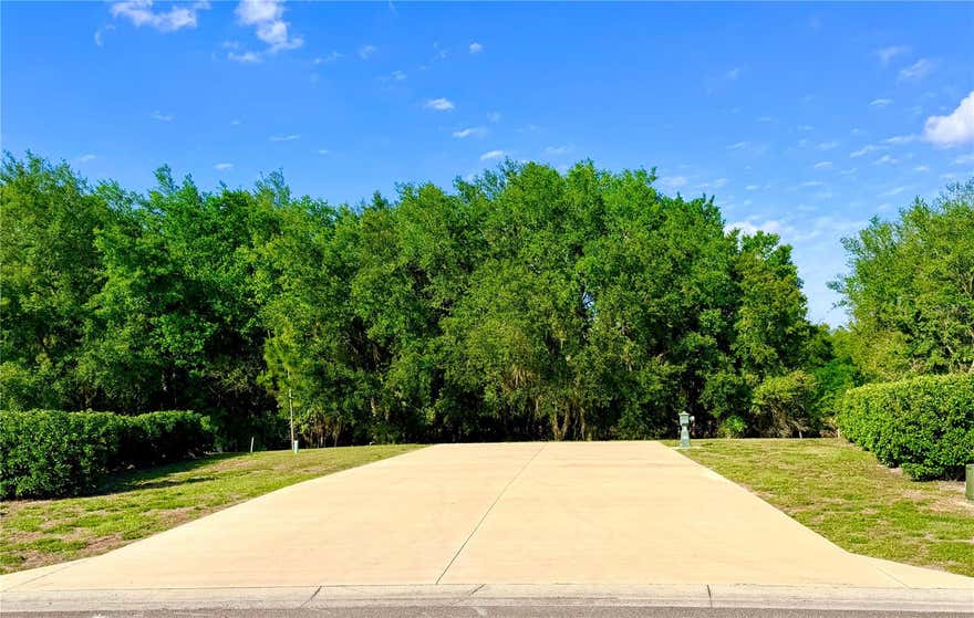 Enjoy extra space and peaceful surroundings on this oversized 6,398 sq ft west-facing back-in property in Florida Grande Motor Coach Resort. The beautiful trees behind the property create a serene setting while the spacious layout offers room to add a future Grande Suite if desired. The property includes the resort’s signature 26x76 concrete motorhome pad designed for Class A and Super C motorhomes. Florida Grande offers an impressive lifestyle with a 20,000 sq ft clubhouse, fitness room, library, game room, craft room, pool, spa, 10 pickleball courts, dog park, miles of trails, and an active calendar of winter activities and special events. Whether you enjoy pickleball, social gatherings, outdoor recreation, or simply relaxing with neighbors, there is always something happening. Owners may rent their property when not occupying for additional flexibility. Conveniently located in Central Florida near Ocala, Orlando, Tampa, and The Villages, Florida Grande provides easy access to endless day trips, attractions, shopping, dining, and entertainment while maintaining a peaceful country atmosphere.